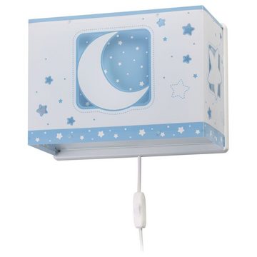 click-licht Wandleuchte Kinderzimmer Wandleuchte Moonlight in Blau E27, keine Angabe, Leuchtmittel enthalten: Nein, warmweiss, Kinderzimmerlampe, Kinderleuchte