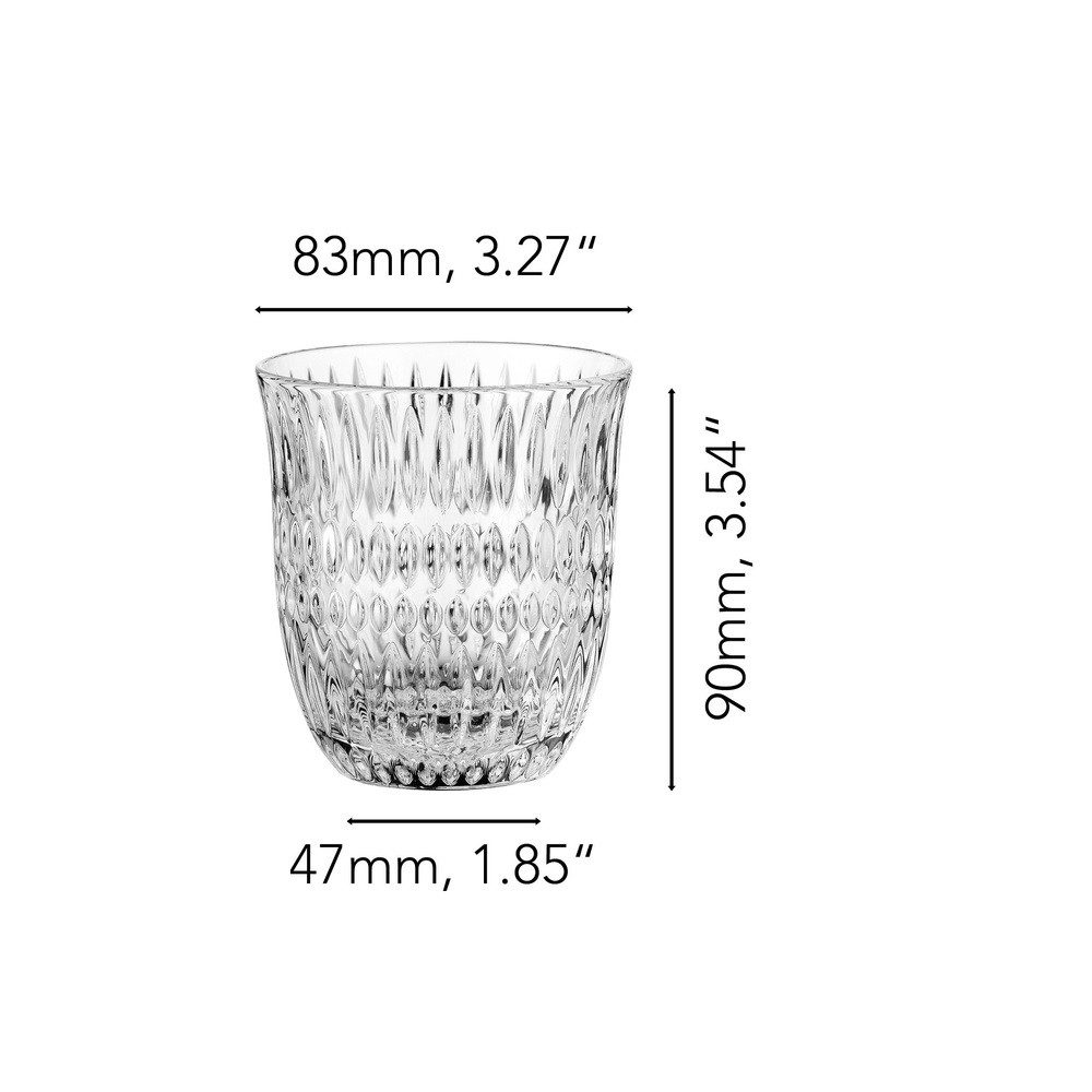 Nachtmann Longdrinkglas Nachtmann Ethno Wasserglas 235 ml 4er Set, Kristallglas