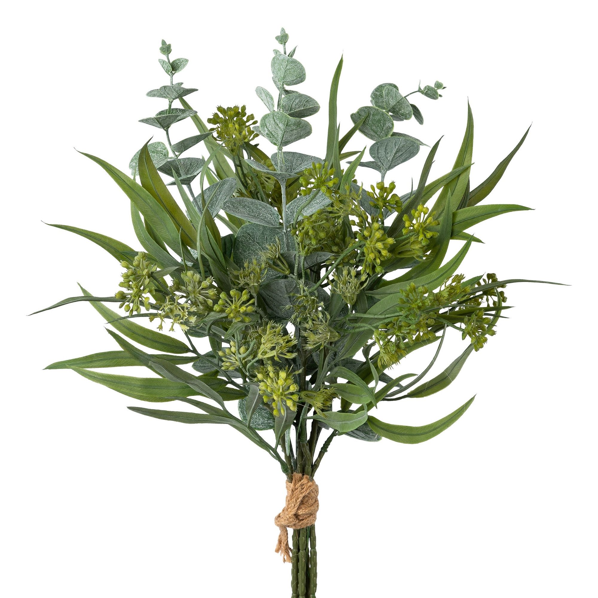 Kunstpflanze Künstlicher Eukalyptusbund MIX, Strauß, Beiwerk, 44 cm, Gasper, Höhe 44.00 cm