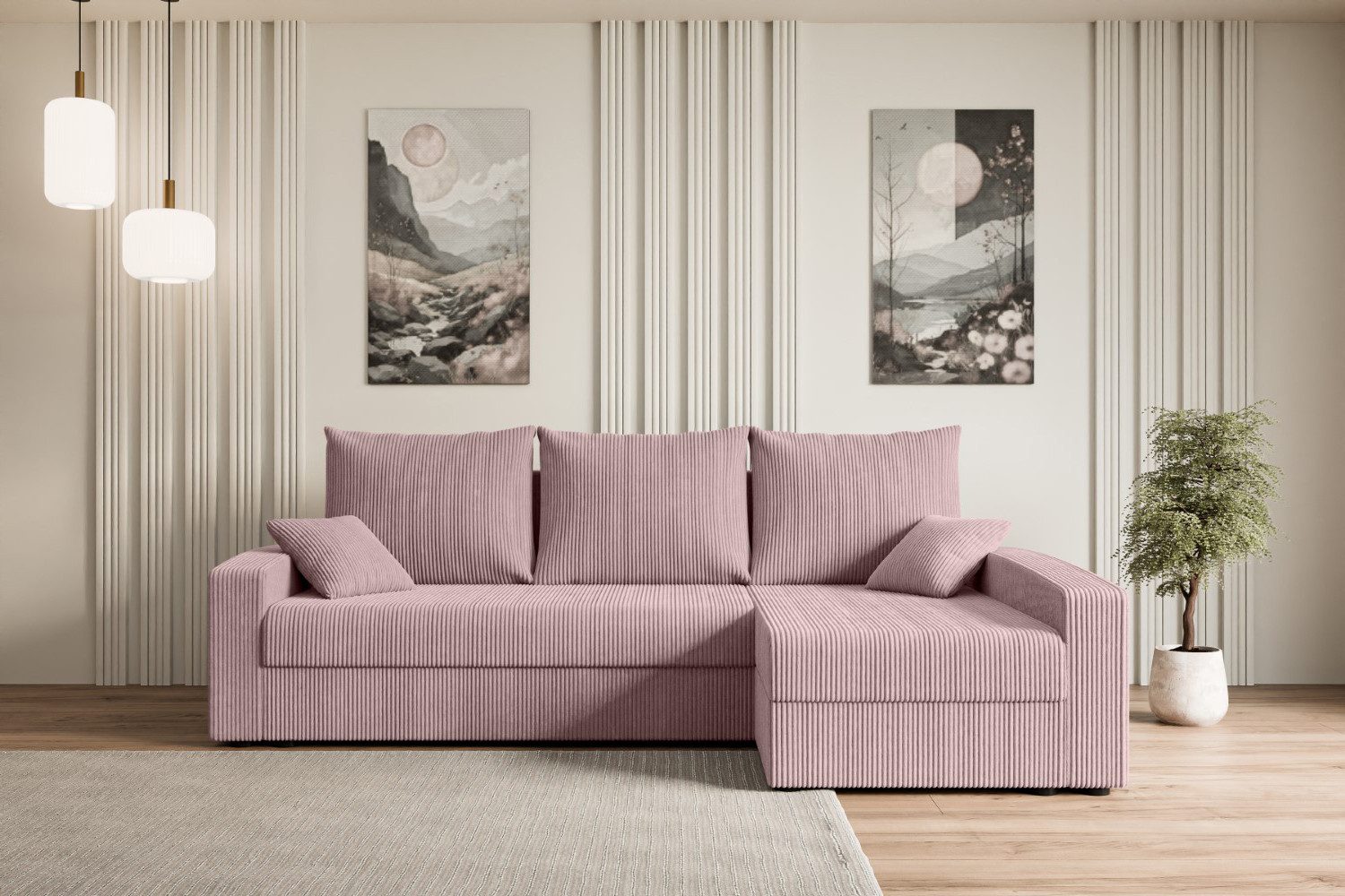 ALTDECOR Ecksofa ALESIA-L, Couch mit Schlaffunktion, günstig online kaufen