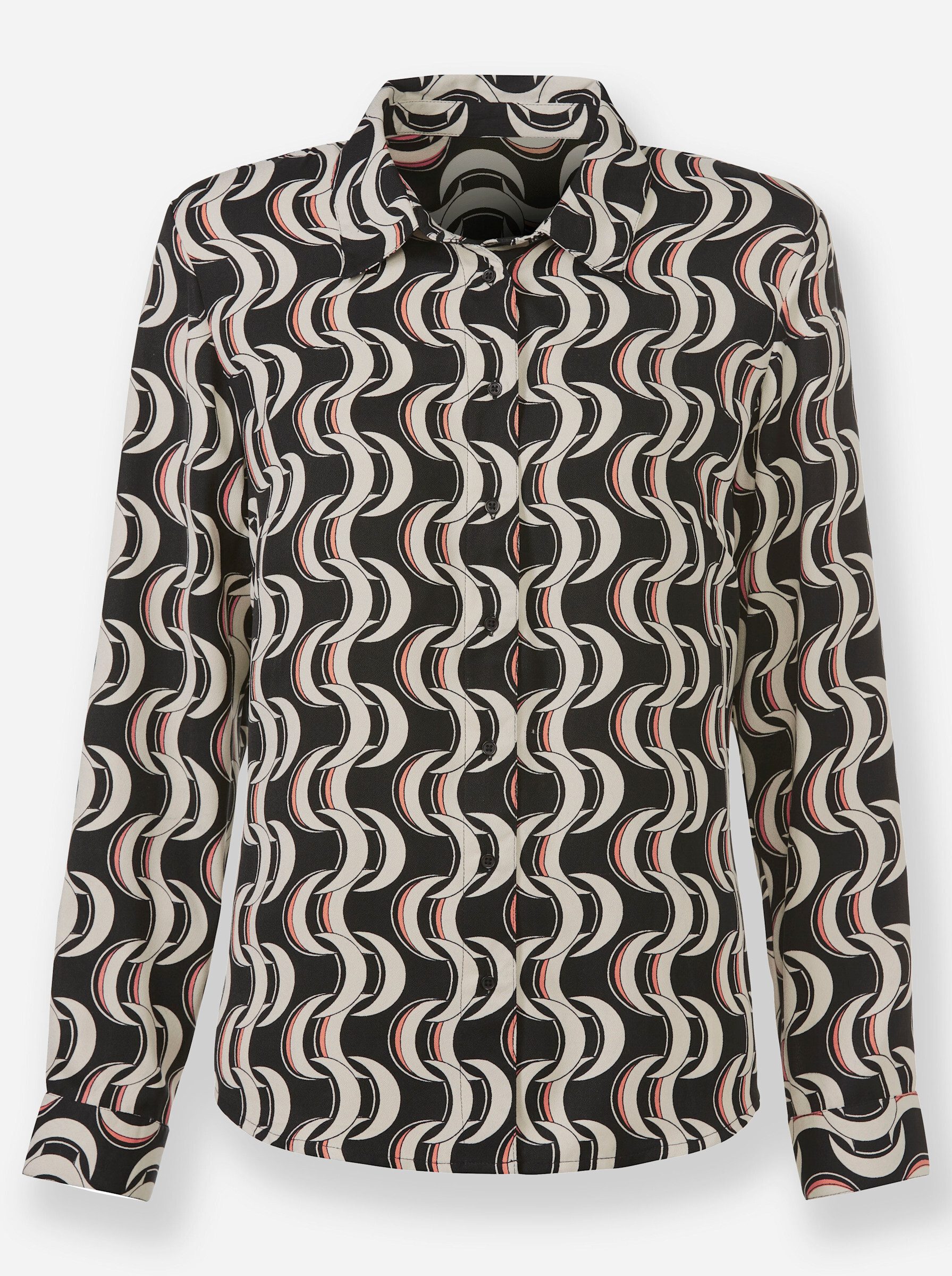 heine Klassische Bluse Druckbluse Langarm