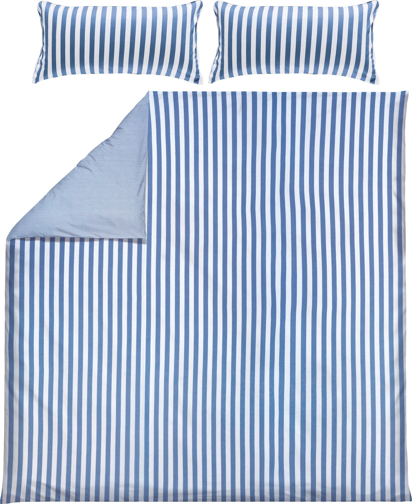 Erwin Müller Bettwäsche Wendebettwäsche, Jersey, Mako-Single-Jersey Streifen