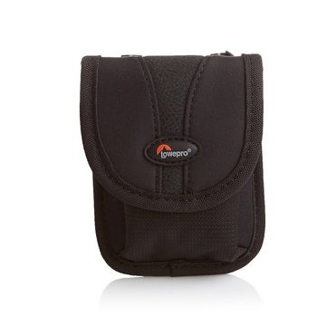 Kameratasche Lowepro Handy-Tasche wasserabweisende Kamera-Tasche mit dehnbaren Seiten Kamera-Tasche Rezo 10 Schwarz