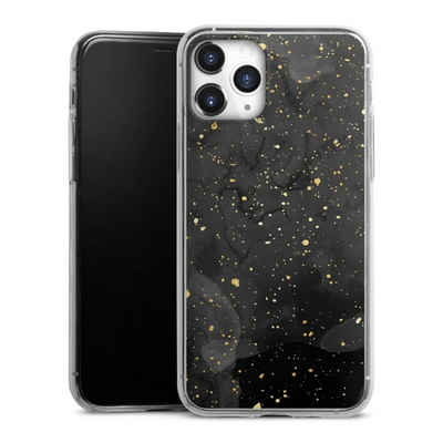 DeinDesign Handyhülle Marmor Glitzer Look Gold & Kupfer Marble Black Gold Look Print, Apple iPhone 11 Pro Slim Case Silikon Hülle Ultra Dünn Schutzhülle