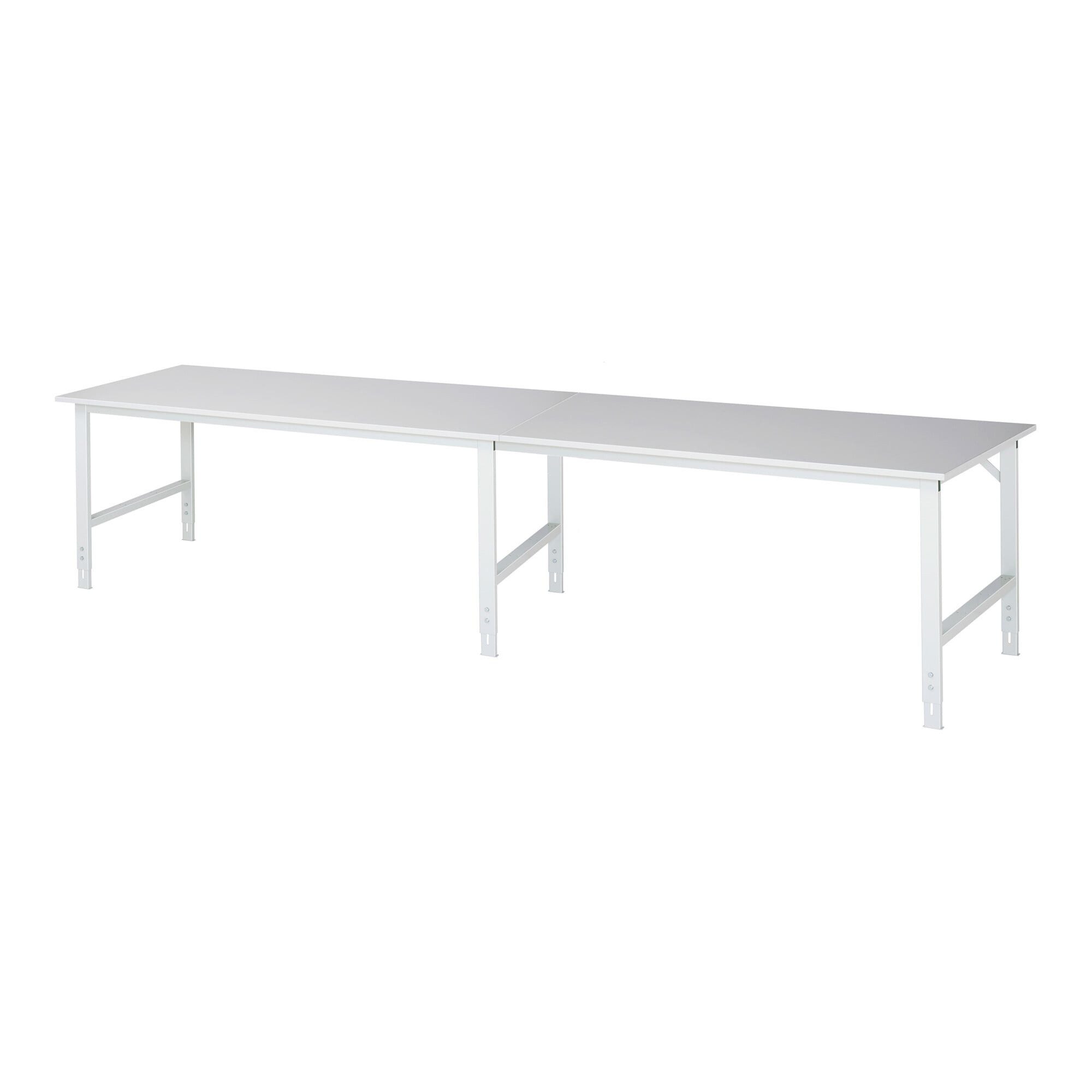 RAU Arbeitstisch Rau Arbeitstisch Tom höhenverstellbar, B4000xT1000xH760-1080mm, M-Plat