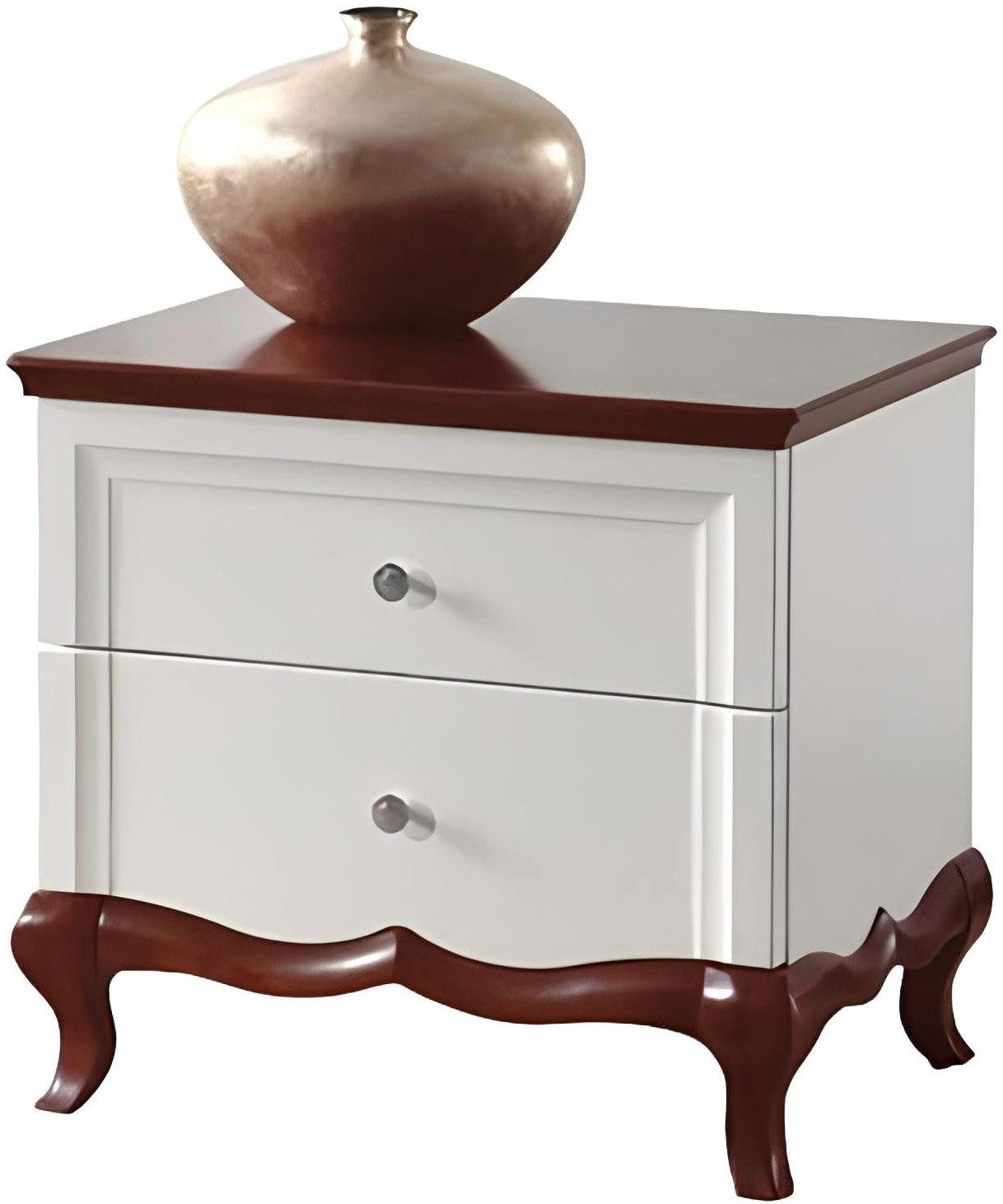 Nachttisch Holz-Nachtschrank mit Schublade und Ablagefläche in elegantem Design