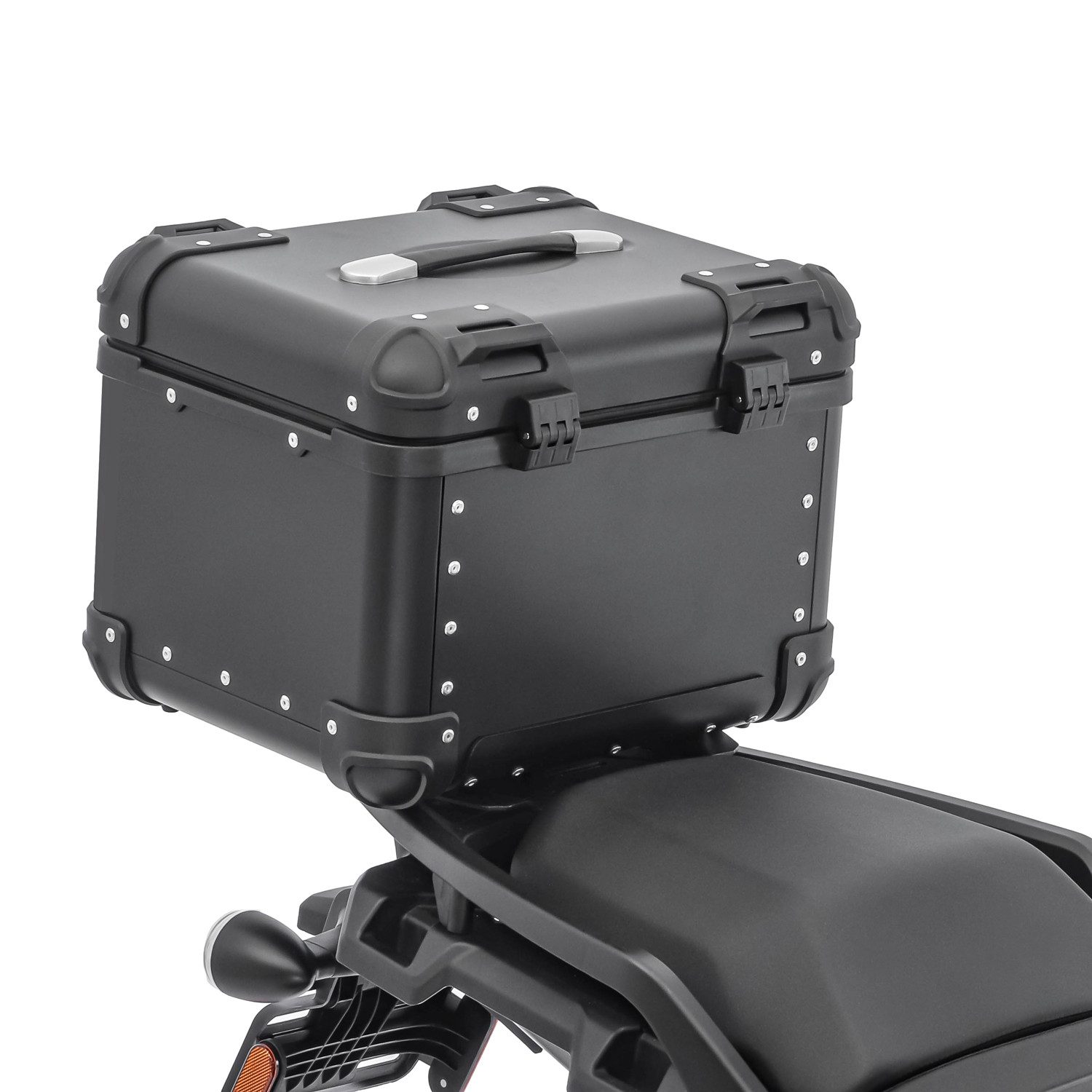 Bagtecs Topcase Set Motorrad Aluminium Topcase 45L + Sozius Rückenpolster # XS45 Alu T