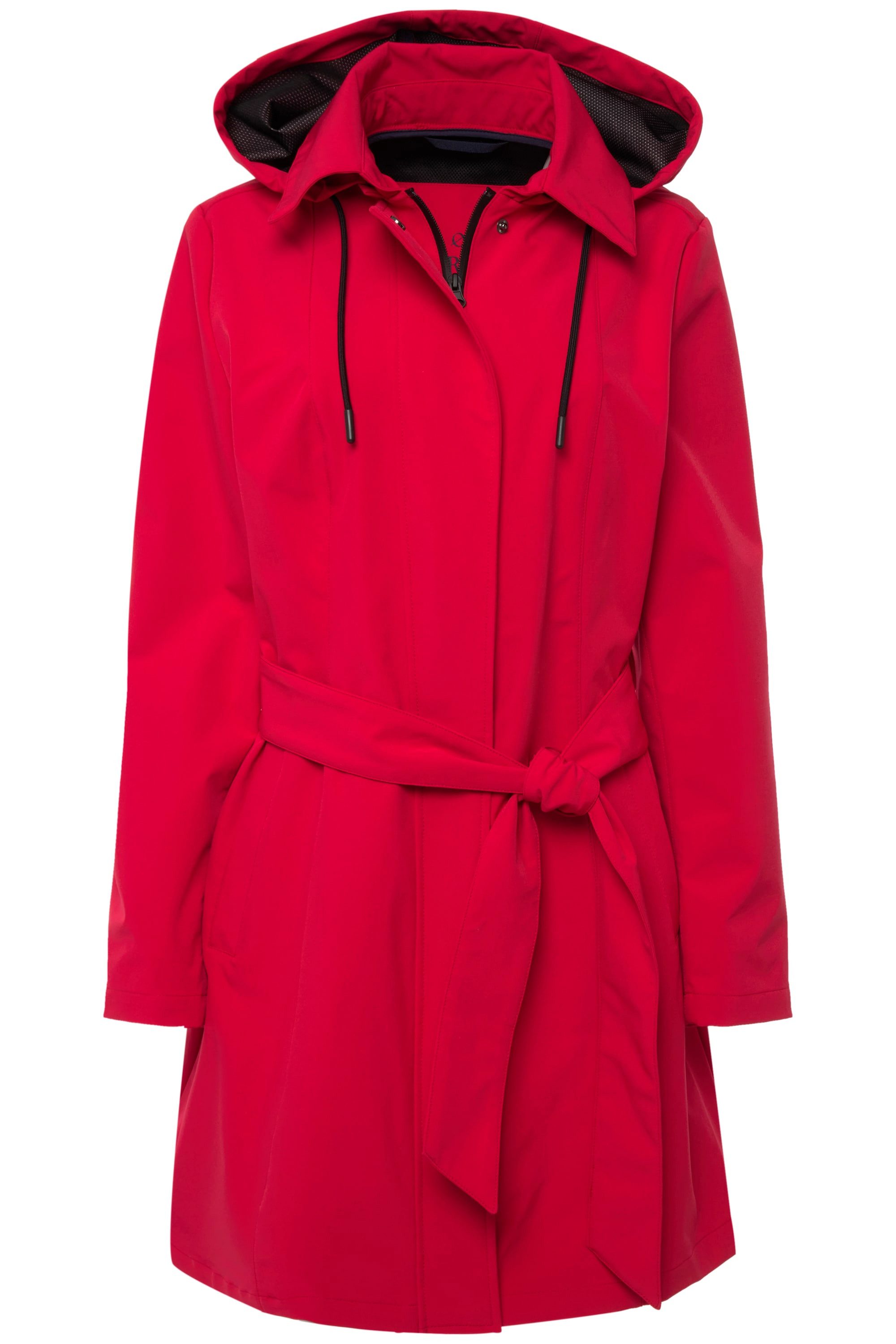 Laurasøn Wintermantel Trenchcoat Kapuze Bindegürtel Langarm günstig online kaufen