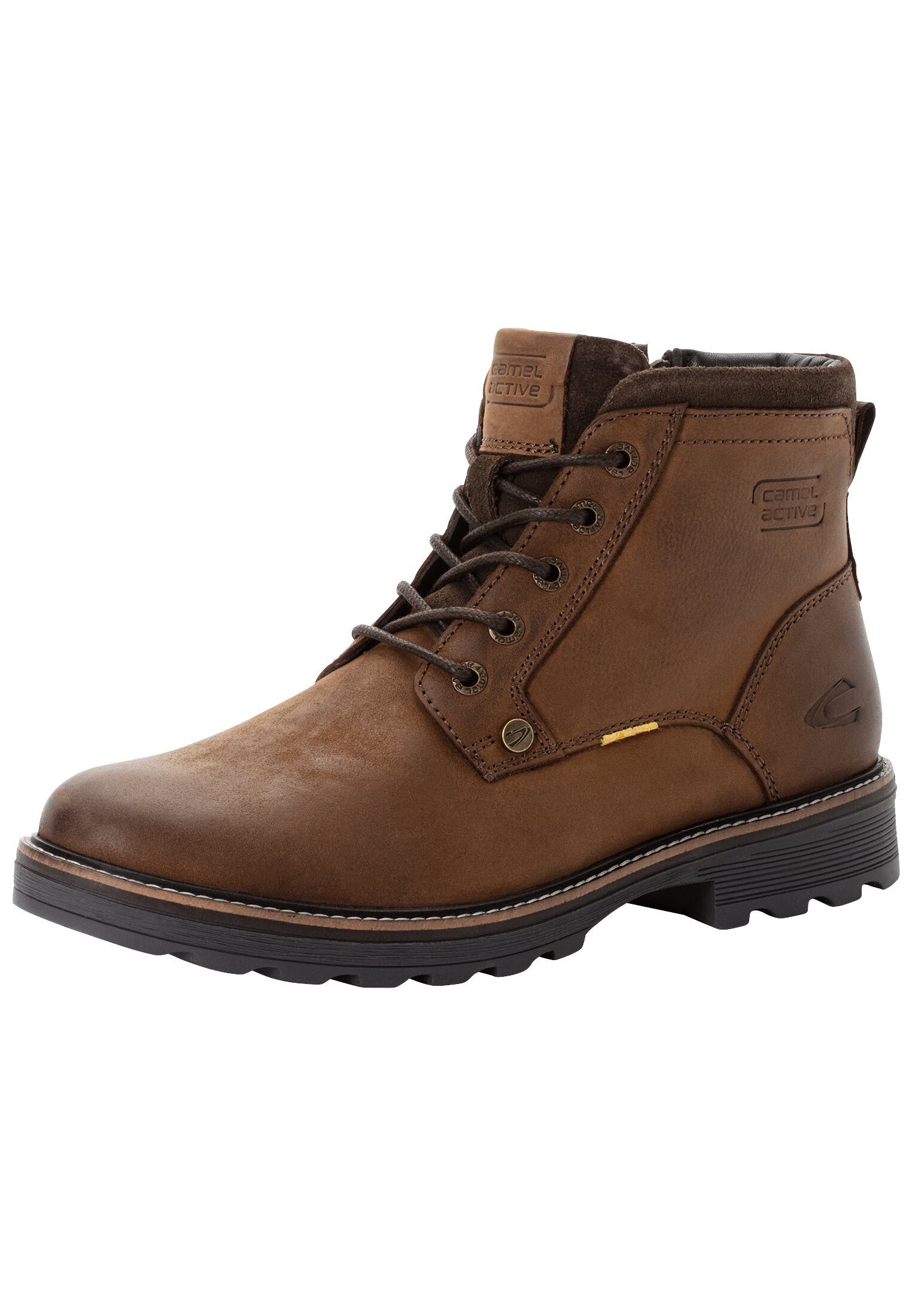 camel active Schnürboots Winterboots, Stiefel mit gepolsterter Innensohle