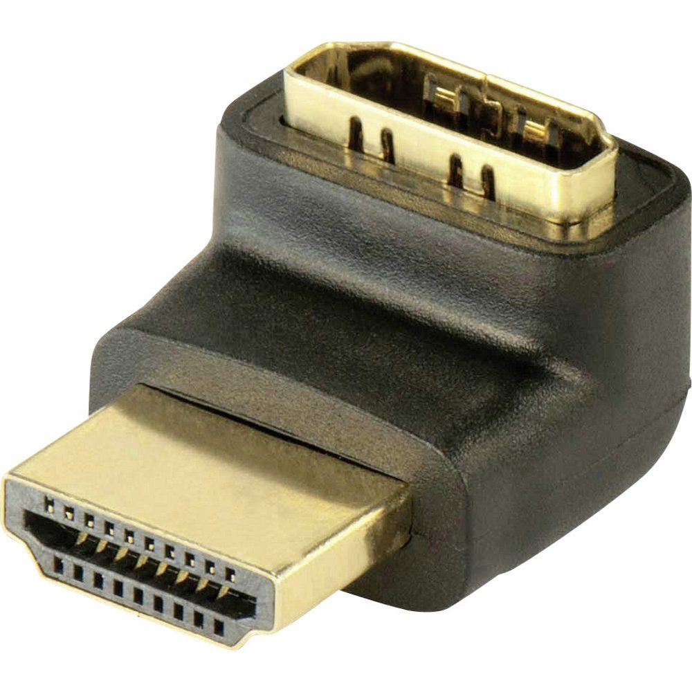 LINDY 41086 HDMI Adapter [1x HDMI-Buchse - 1x HDMI-Stecker] Schwarz TV-Adapter