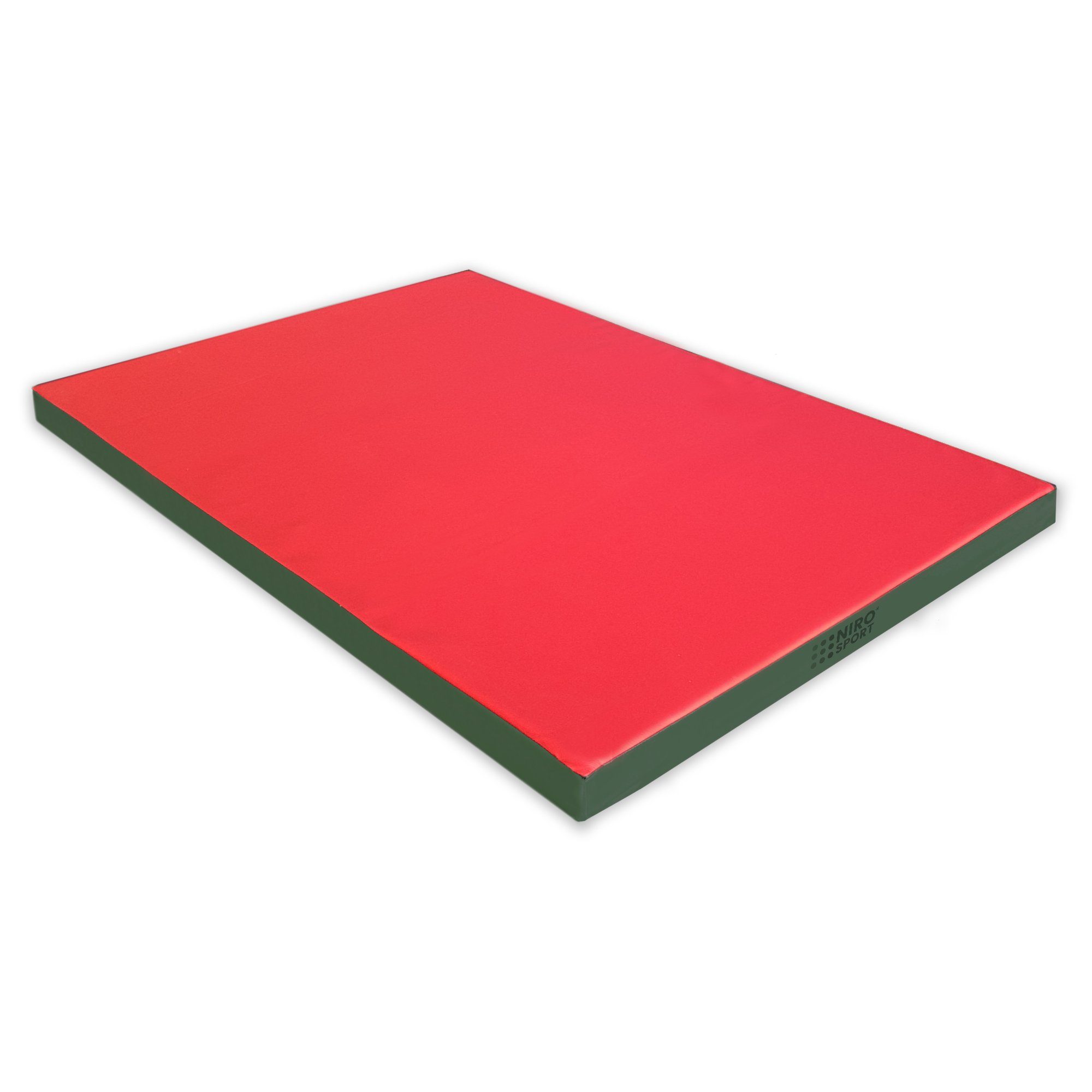 NiroSport Weichbodenmatte Turnmatte Schutzmatte abwaschbar, rot Fitnessmatte Gymnastikmatte robust 150x100x8cm (1er-Pack)