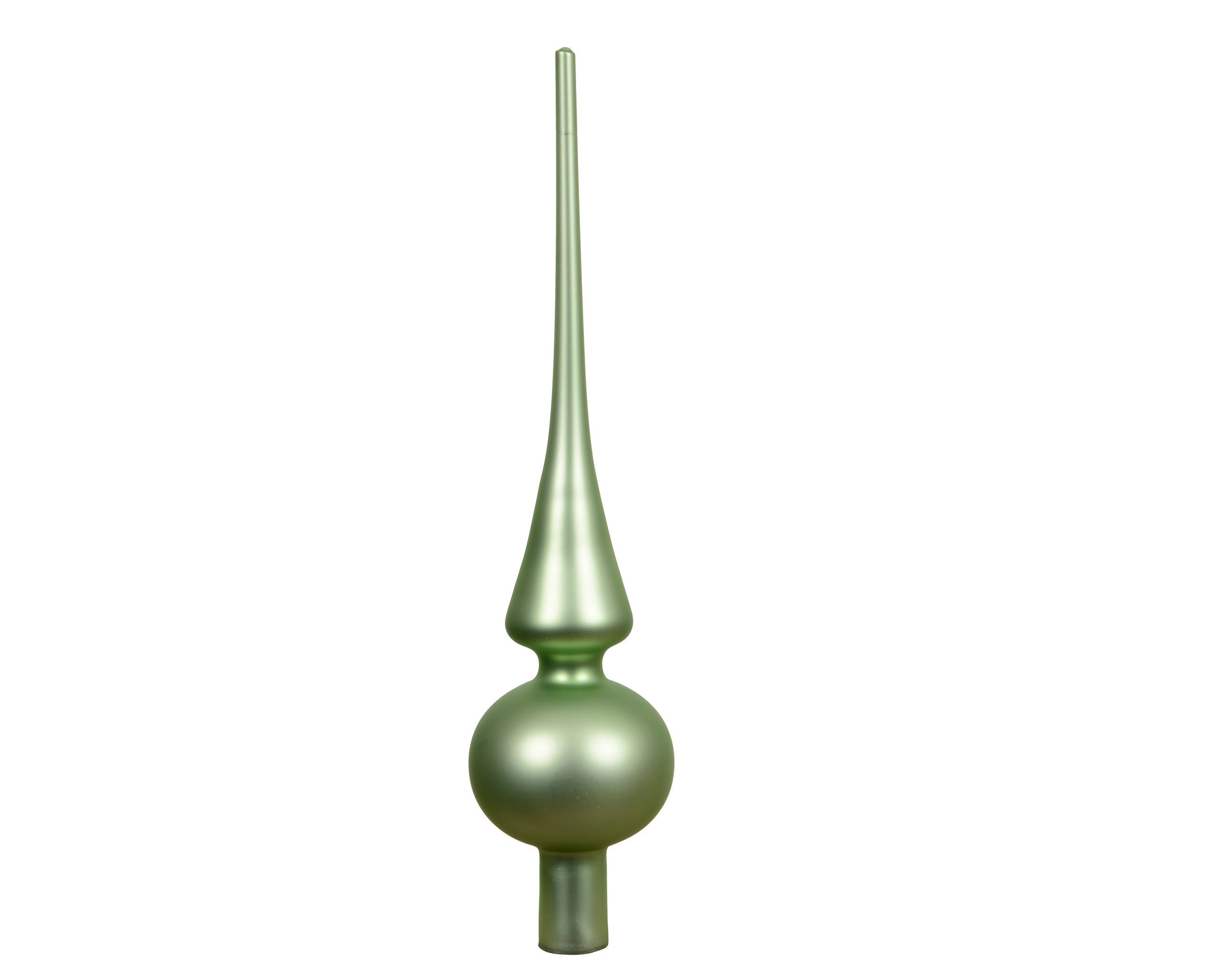 Kaemingk Christbaumspitze, Christbaumspitze Glas 26cm - Matchagrün matt