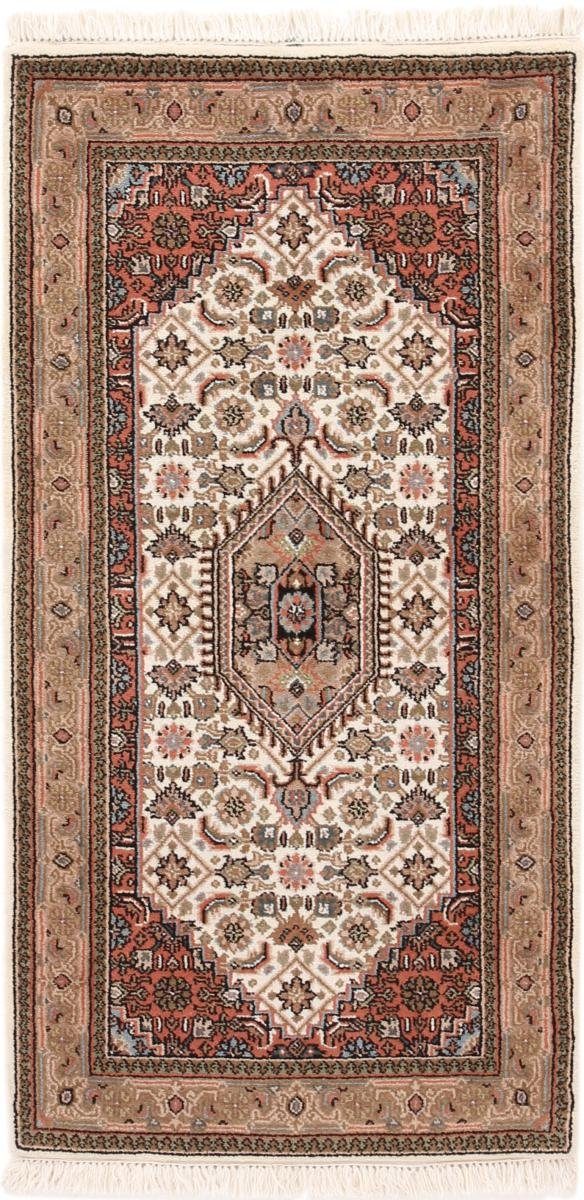 Orientteppich Indo Keshan 71x143 Handgeknüpfter Orientteppich Läufer, Nain Trading, rechteckig, Höhe: 12 mm | Kurzflor-Teppiche