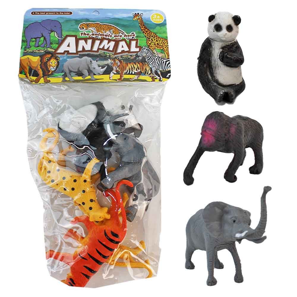 Jonotoys Spielfigur Spielzeug Wildtiere 6 Stück im Set, (6-tlg)