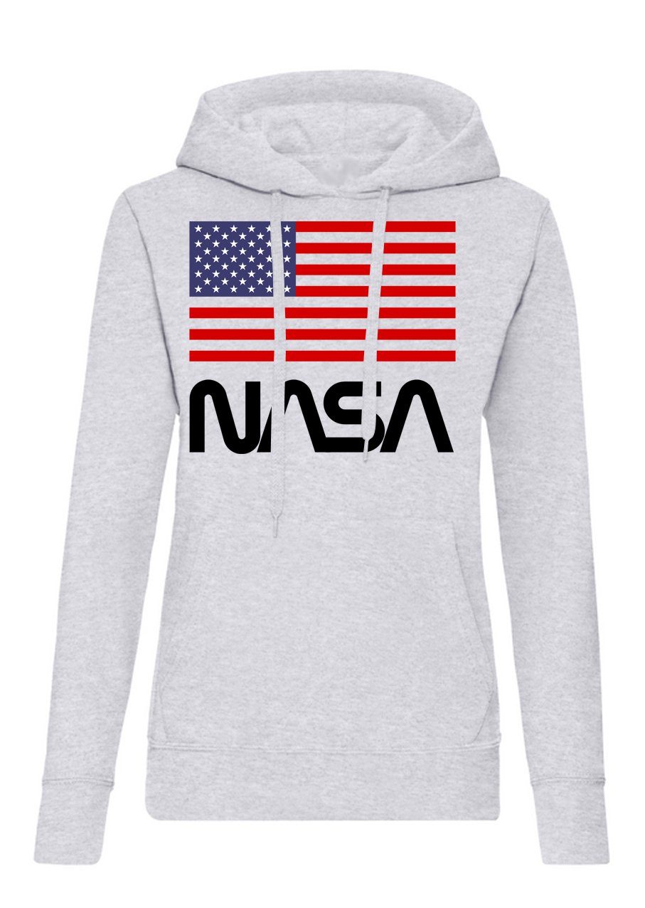 Hoodie Damen NasaUSA Raketen Hoodie