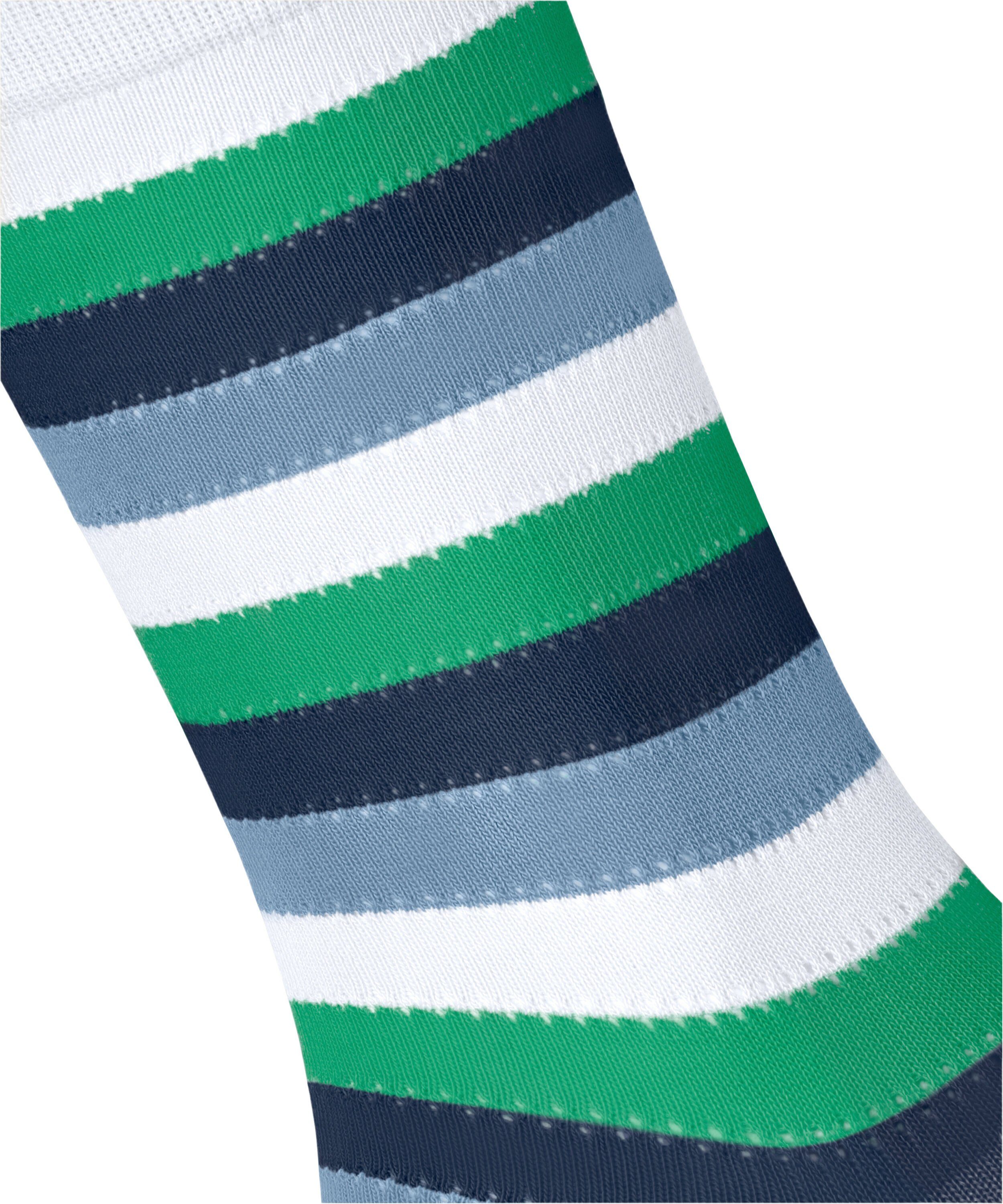 (1-Paar) white Stripe Socken Burlington Preppy (2000)