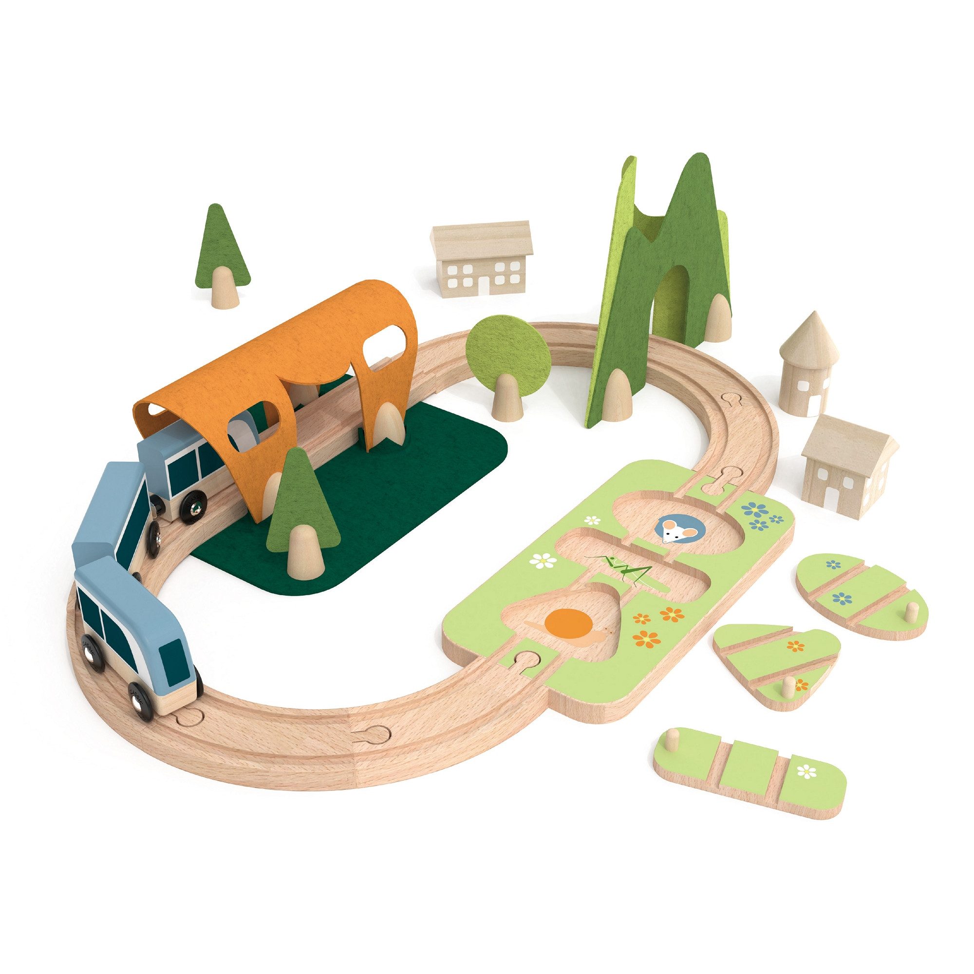 Classic World Spielzeug-Eisenbahn Classic World - Kleiner Zug - 44x33x16cm - ab 3 Jahre