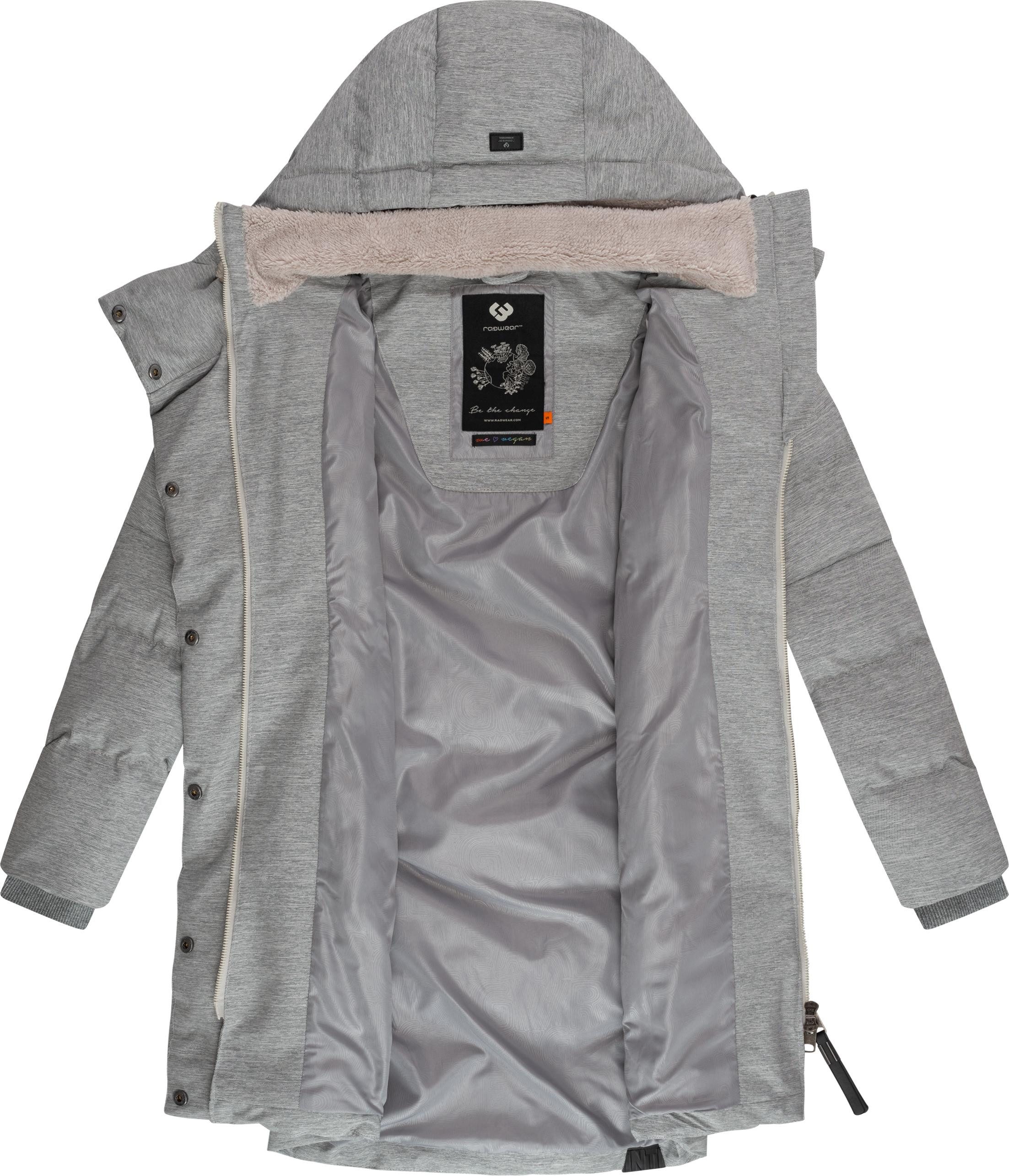 Ragwear Wintermantel Pavla stylischer Winterparka mit Teddyfutter und Kapuze – Bild 4 von 4