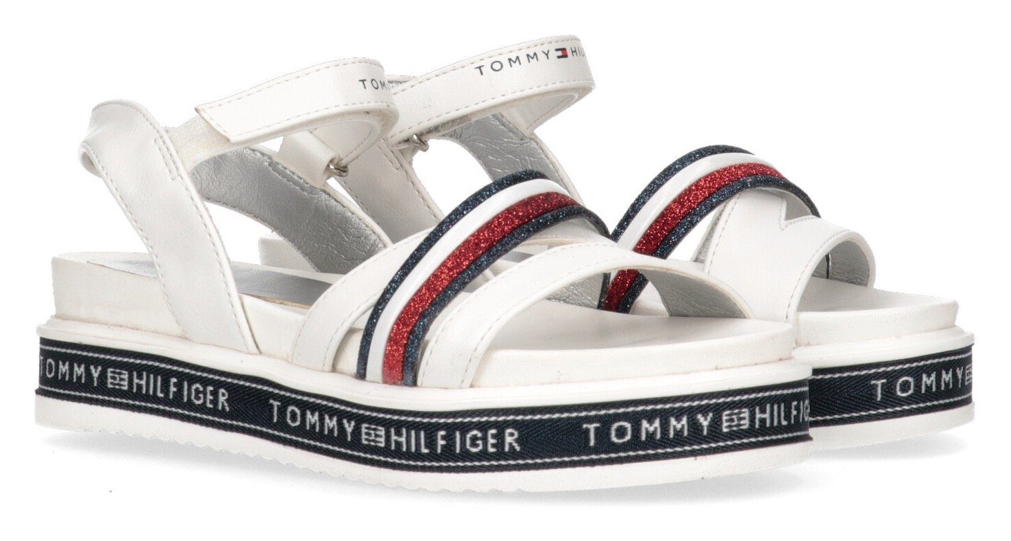 Tommy Hilfiger »PLATFORM VELCRO SANDAL« Riemchensandale mit bedurcktem  Logoband online kaufen | OTTO