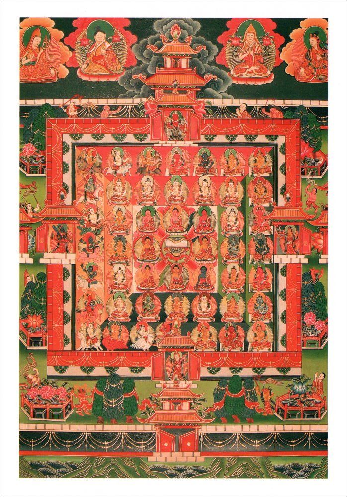 Postkarte nbuch "The Art mit 24 n Tibet" of