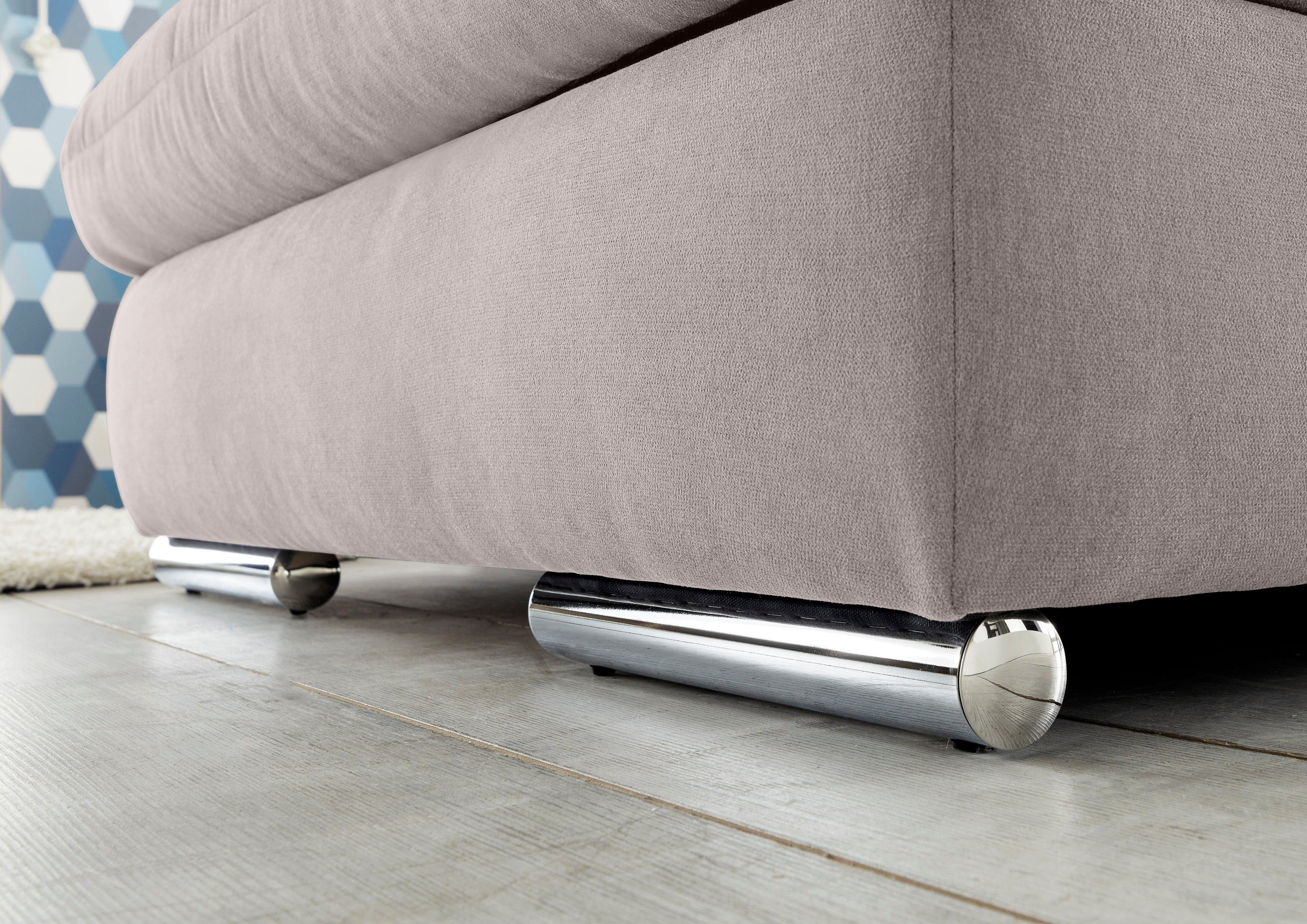 set one by Musterring Wohnlandschaft SO 4100 komfortable Federkernunterfederung, inkl. Kopfteilverstellung, wahlweise Bettfunktion und Sitztiefenverstellung, U-Form