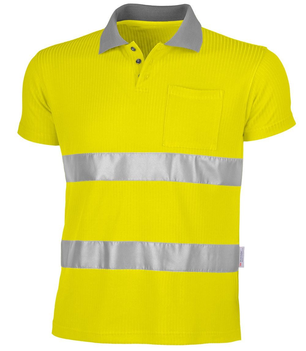 Qualitex Workwear Poloshirt signalfarbenes Polo-Shirt für günstig online kaufen