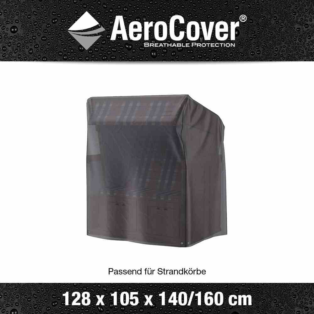 GAUTZSCH Strandkorb-Schutzhülle in anthrazit, Polyester - 105x160x128 (BxHxT)