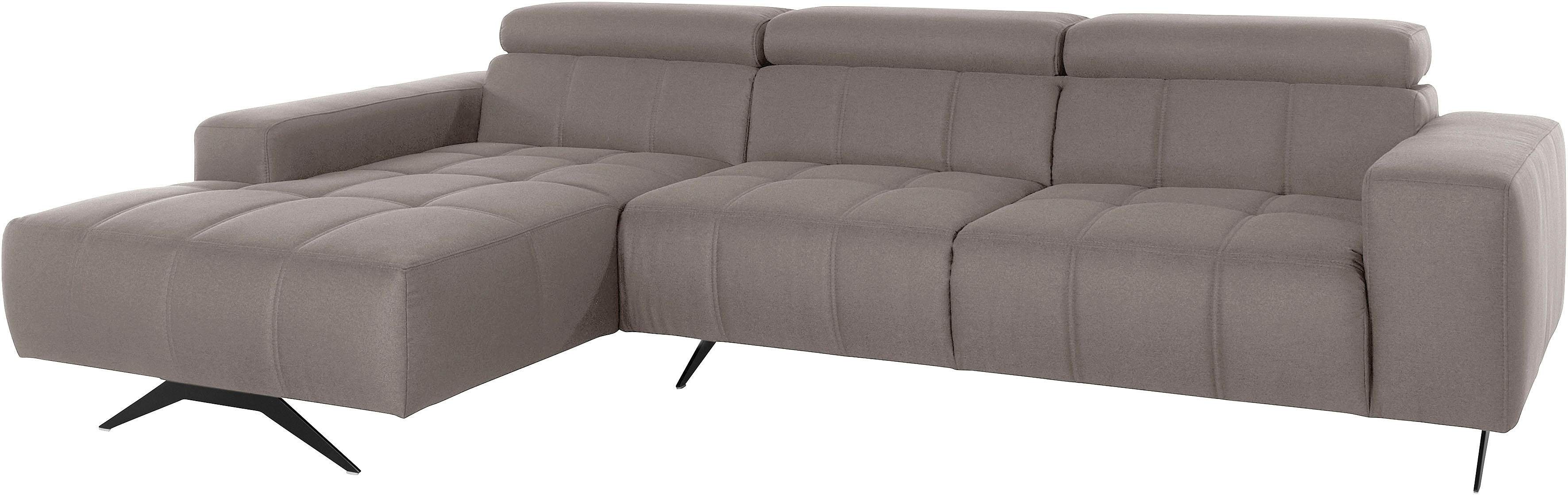 DOMO collection Ecksofa Trento L-Form, mit Kufenfuß oder Einzelfuß, wahlwei günstig online kaufen