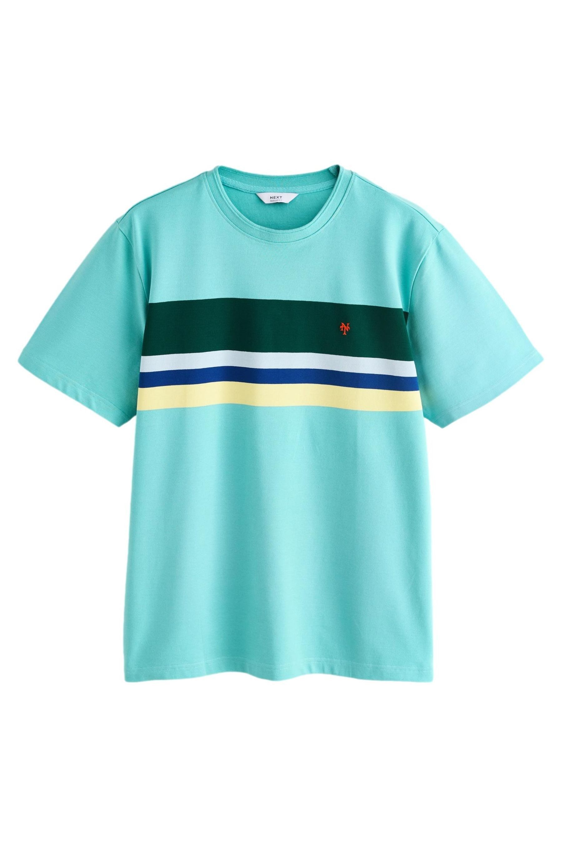 T-Shirt T-Shirt in Blockfarben
