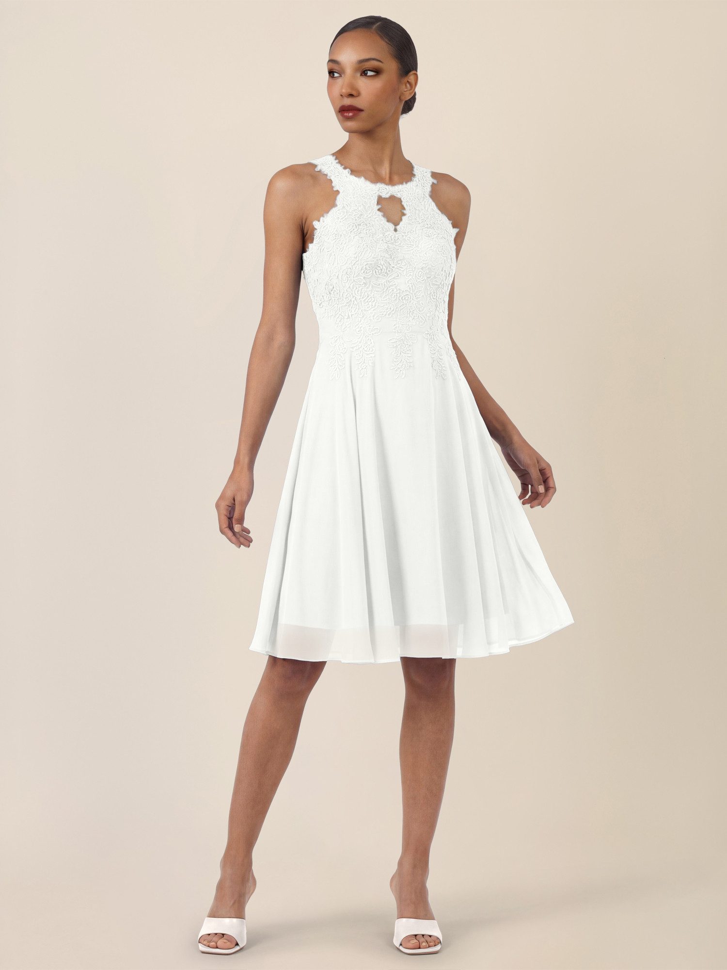 Apart Cocktailkleid mit floraler Spitzenpracht günstig online kaufen