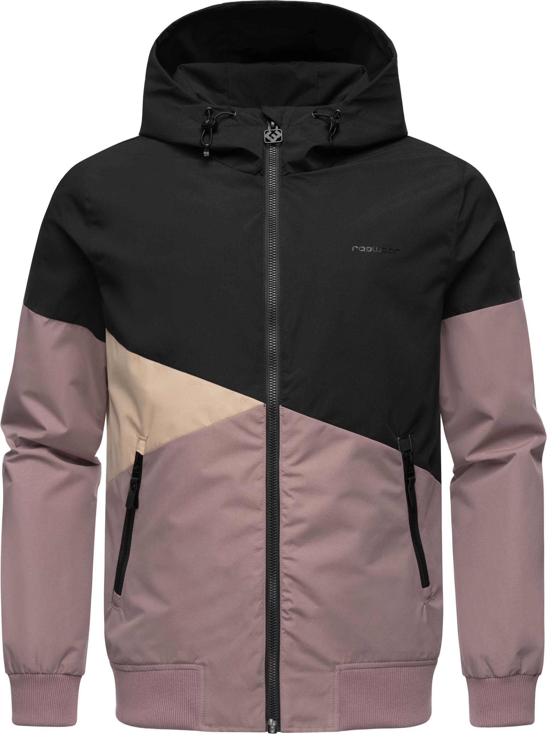 Ragwear Outdoorjacke Renad Ultraleichte Herren Übergangsjacke mit verstellbarer Kapuze