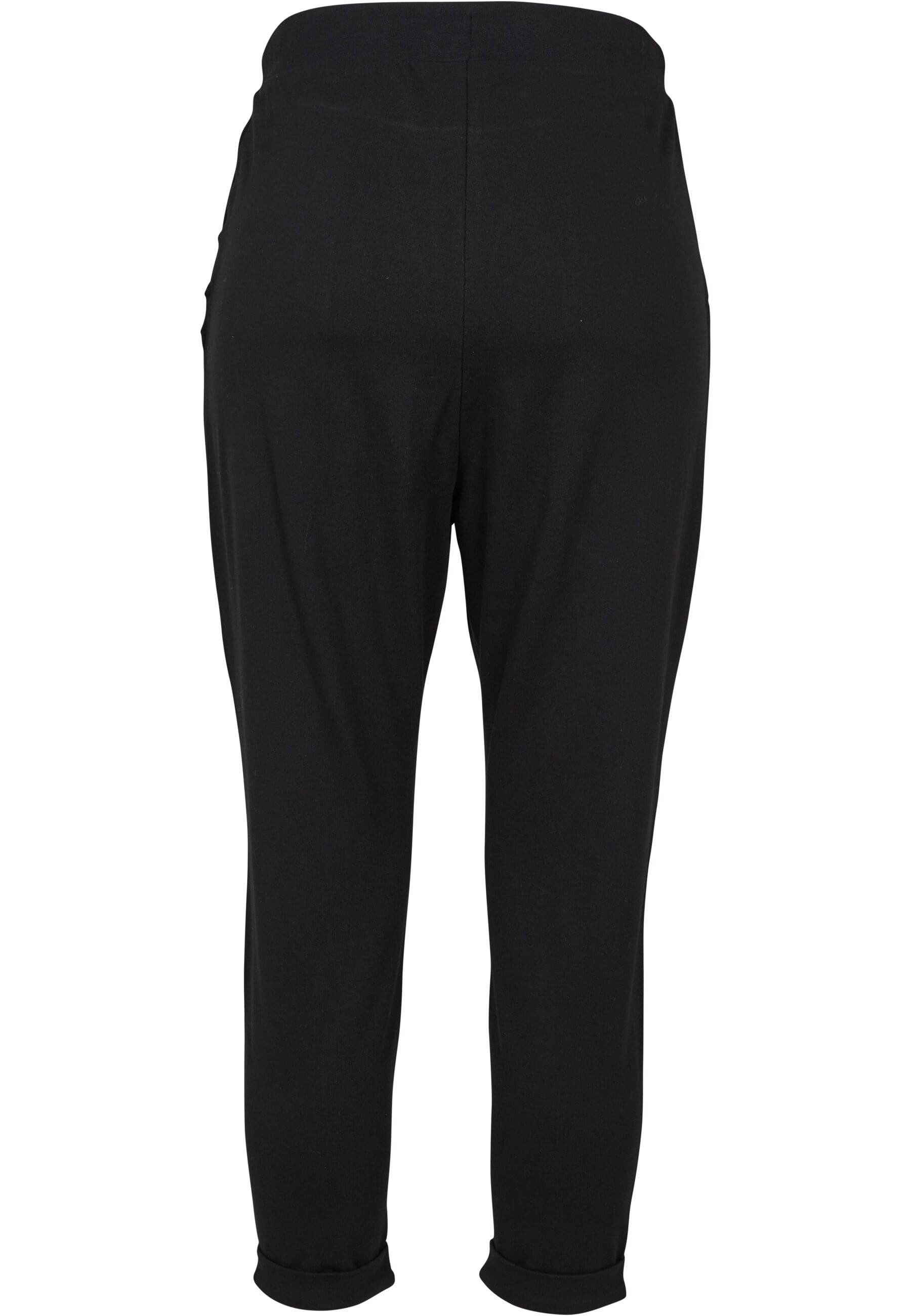 URBAN CLASSICS Stoffhose Urban Classics Damen Ladies Open Edge Terry Turn U günstig online kaufen