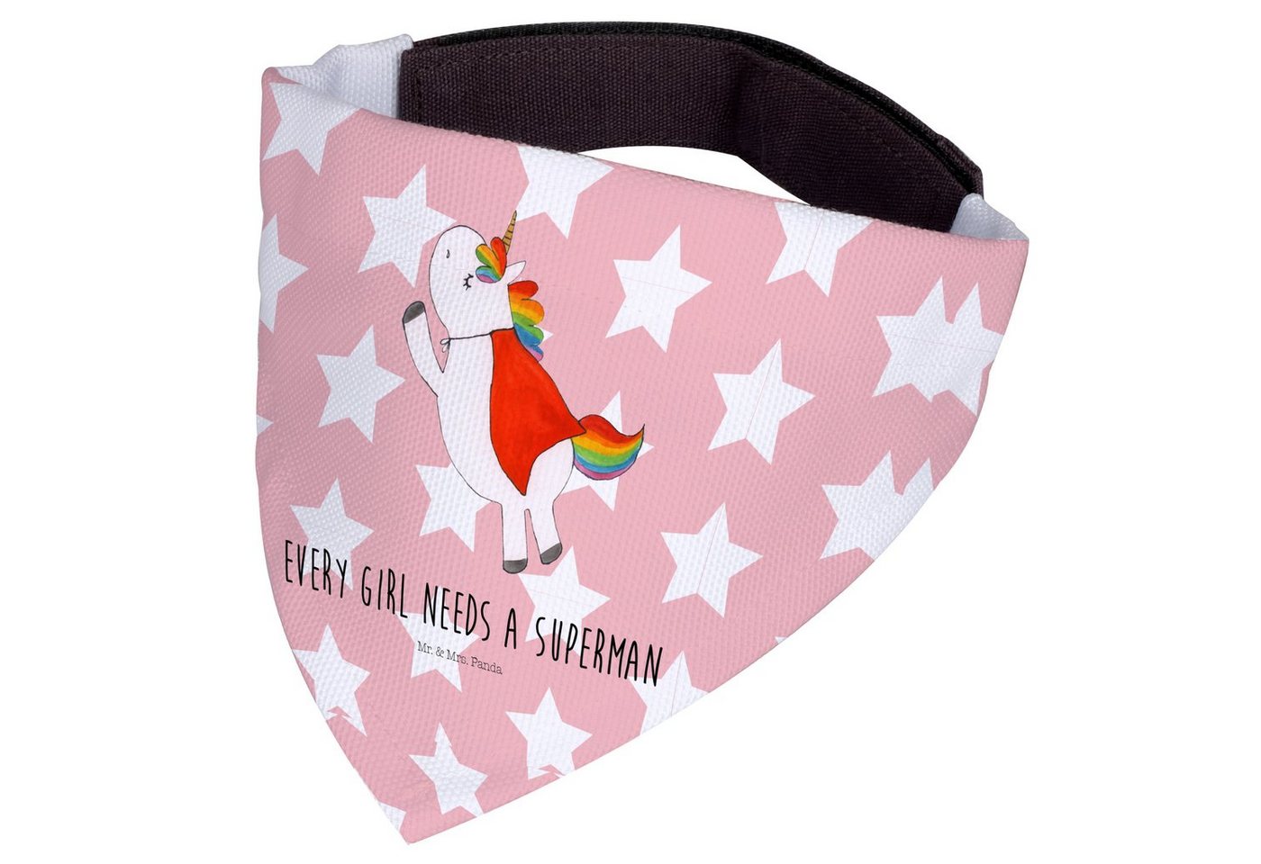 Thumbnail - Mr. & Mrs. Panda Hundefliege Einhorn Super - Rot Pastell - Geschenk, mittel, Freundin, Einhorn Dek, Polyester, Elegantes...