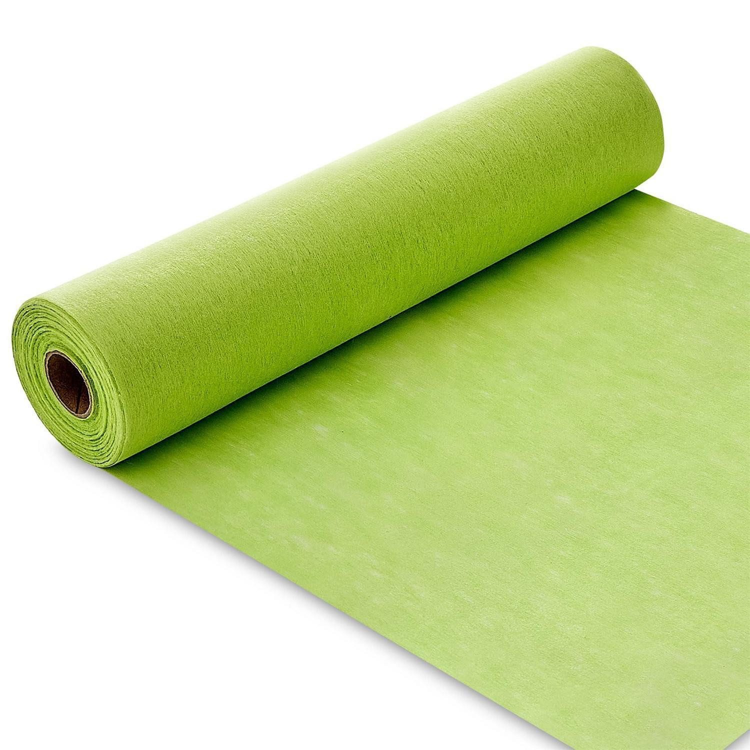 LuxusKollektion Tischläufer Tischläufer Vlies Apfelgrün 30x2500cm