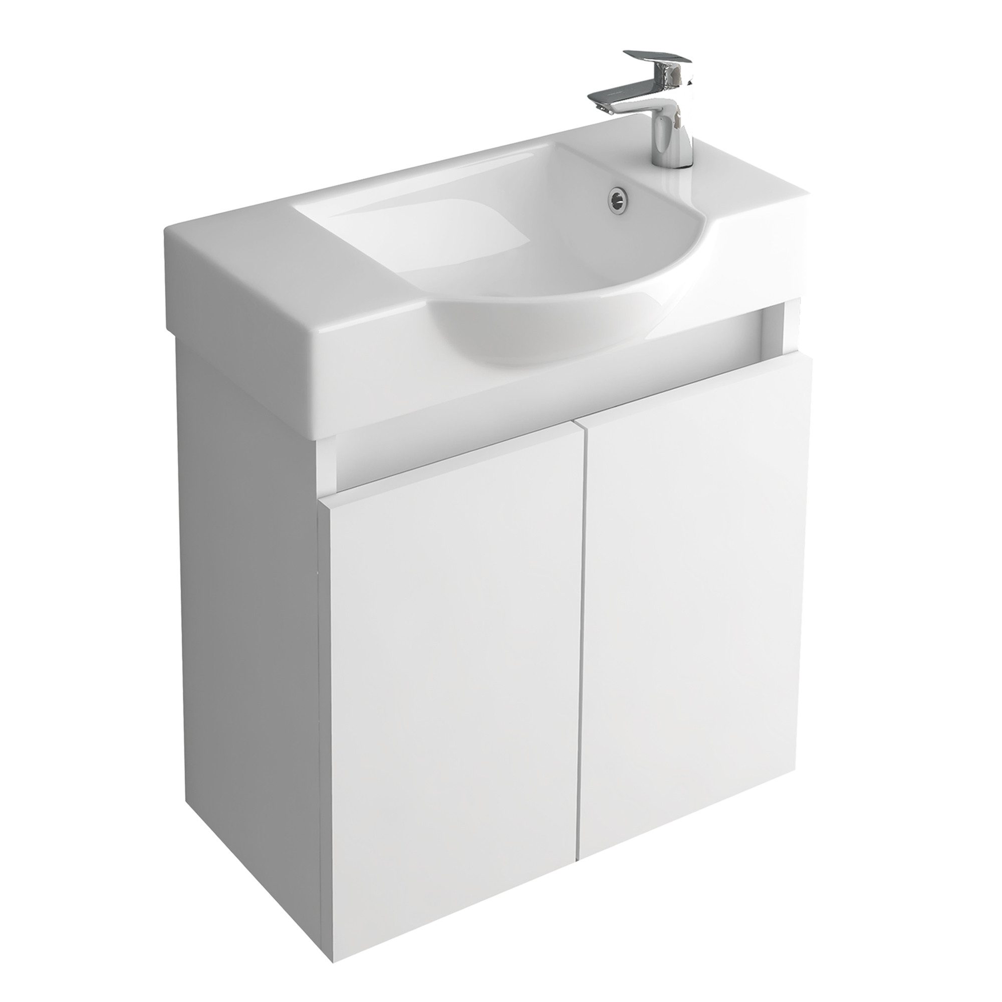 Alpenberger Waschbecken Badmöbel SET 55 cm günstig online kaufen