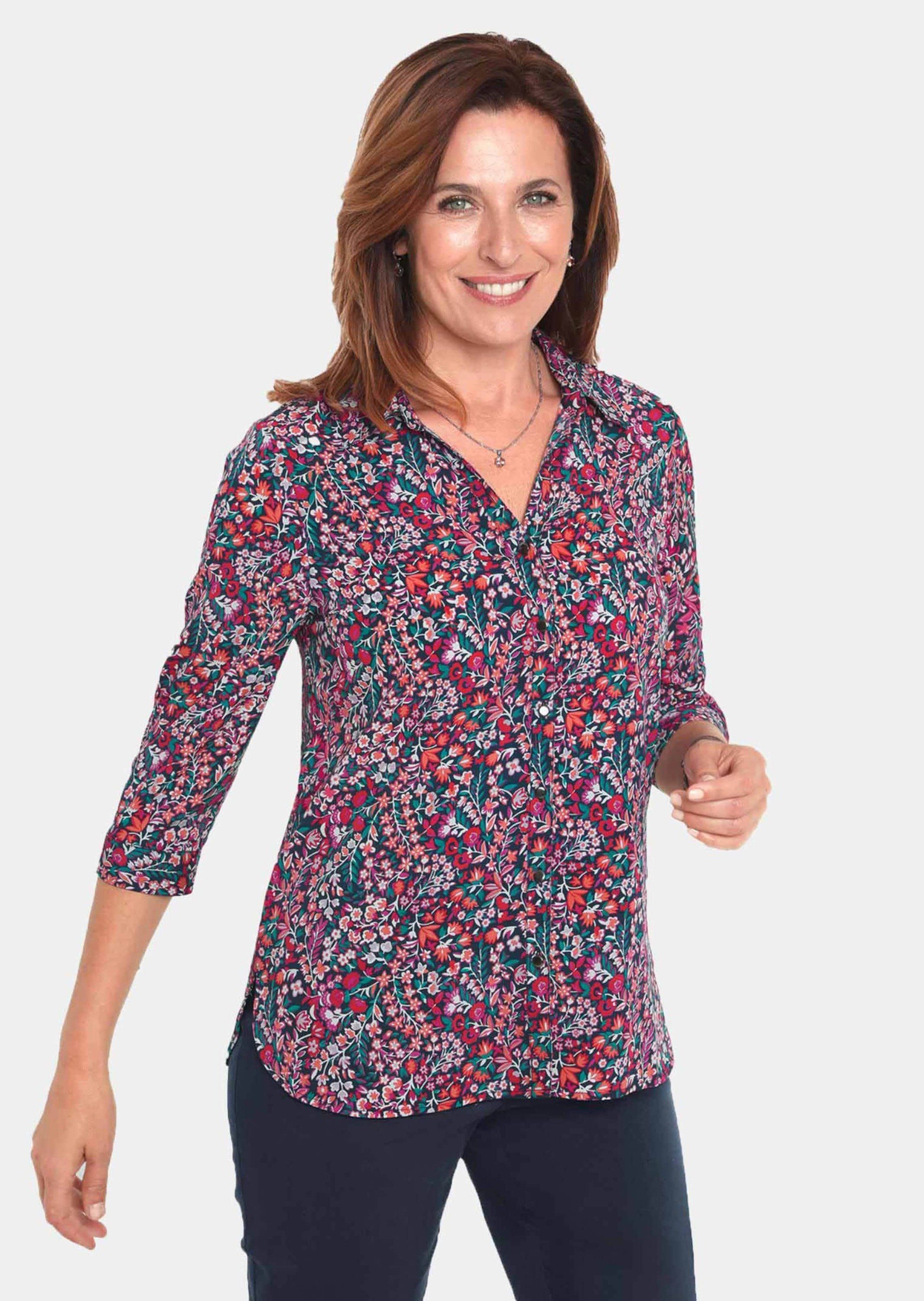 GOLDNER Hemdbluse Kurzgröße: Pflegeleichte Bluse mit günstig online kaufen