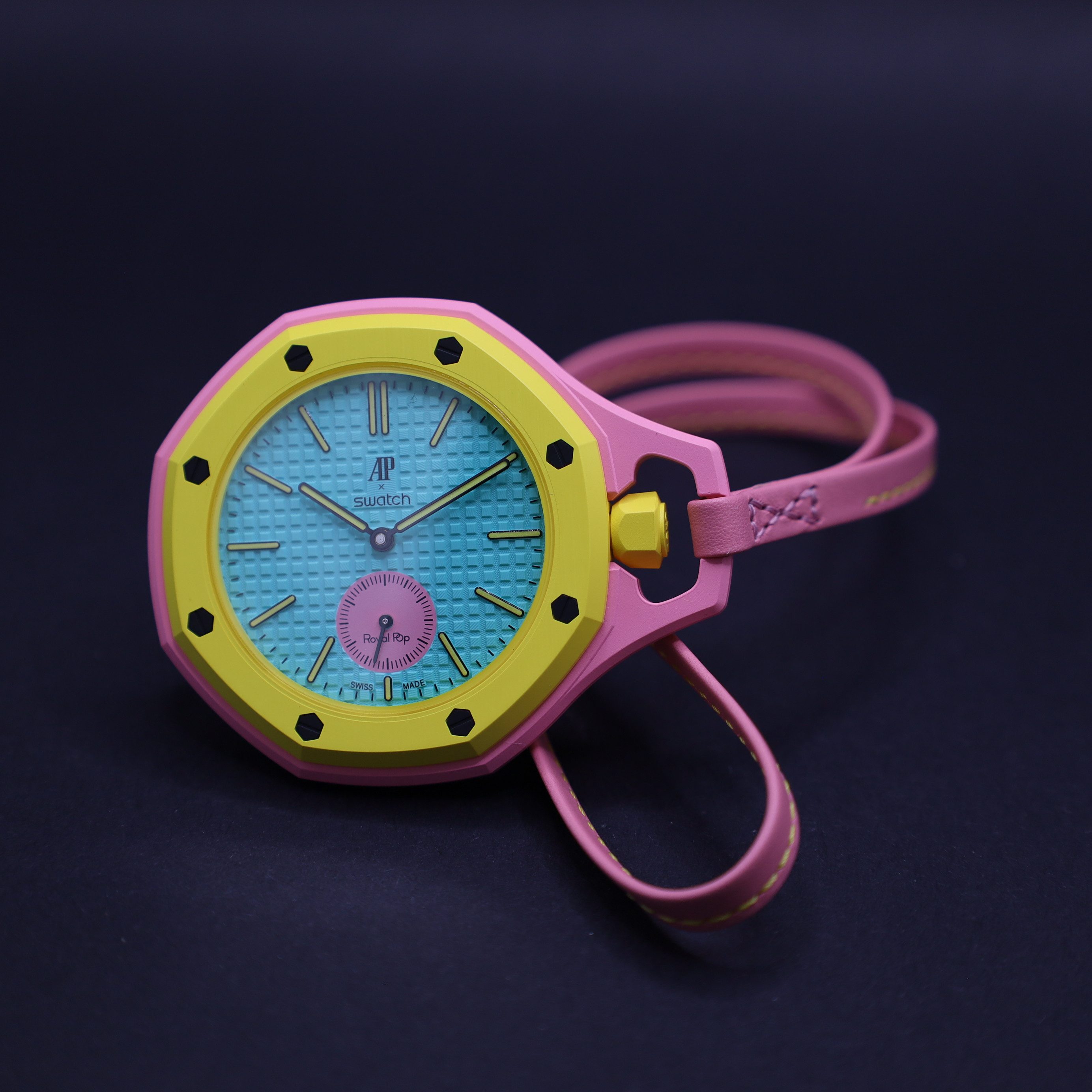 Swatch Taschenuhr Audemars Piguet x Swatch Royal Pop OTG ROZ 40mm