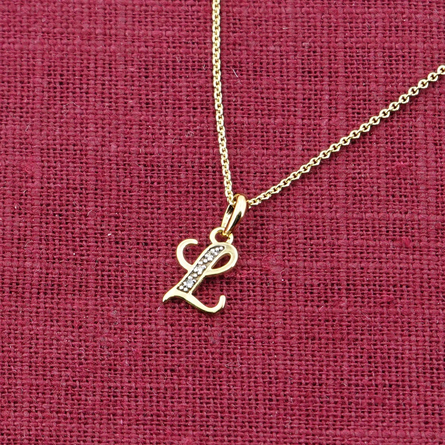 trendor Kette mit Anhänger Buchstaben-Anhänger L günstig online kaufen