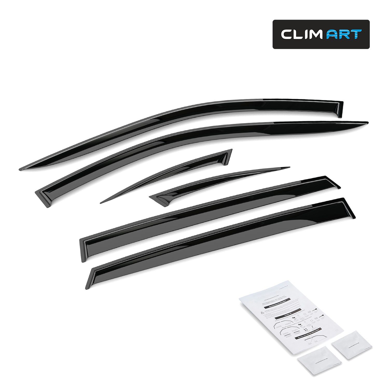 Clim Art Auto-Fußmatte CLIM Windabweiser für/kompatible 2017-2023 SUV mit Mazda St) ART CX-5 (6