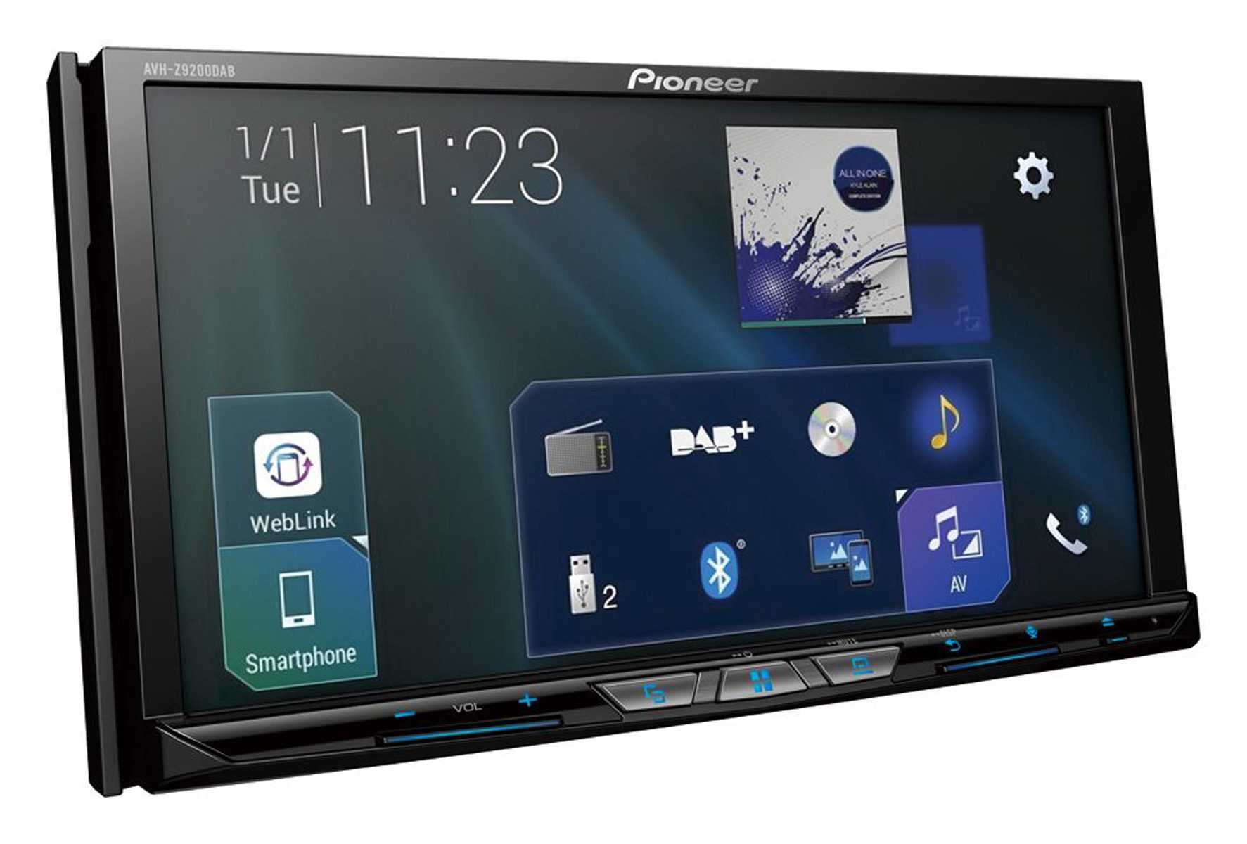 Pioneer AVH-Z9200DAB DAB+ Bluetooth CarPlay Android Spotify CDradio Autoradio