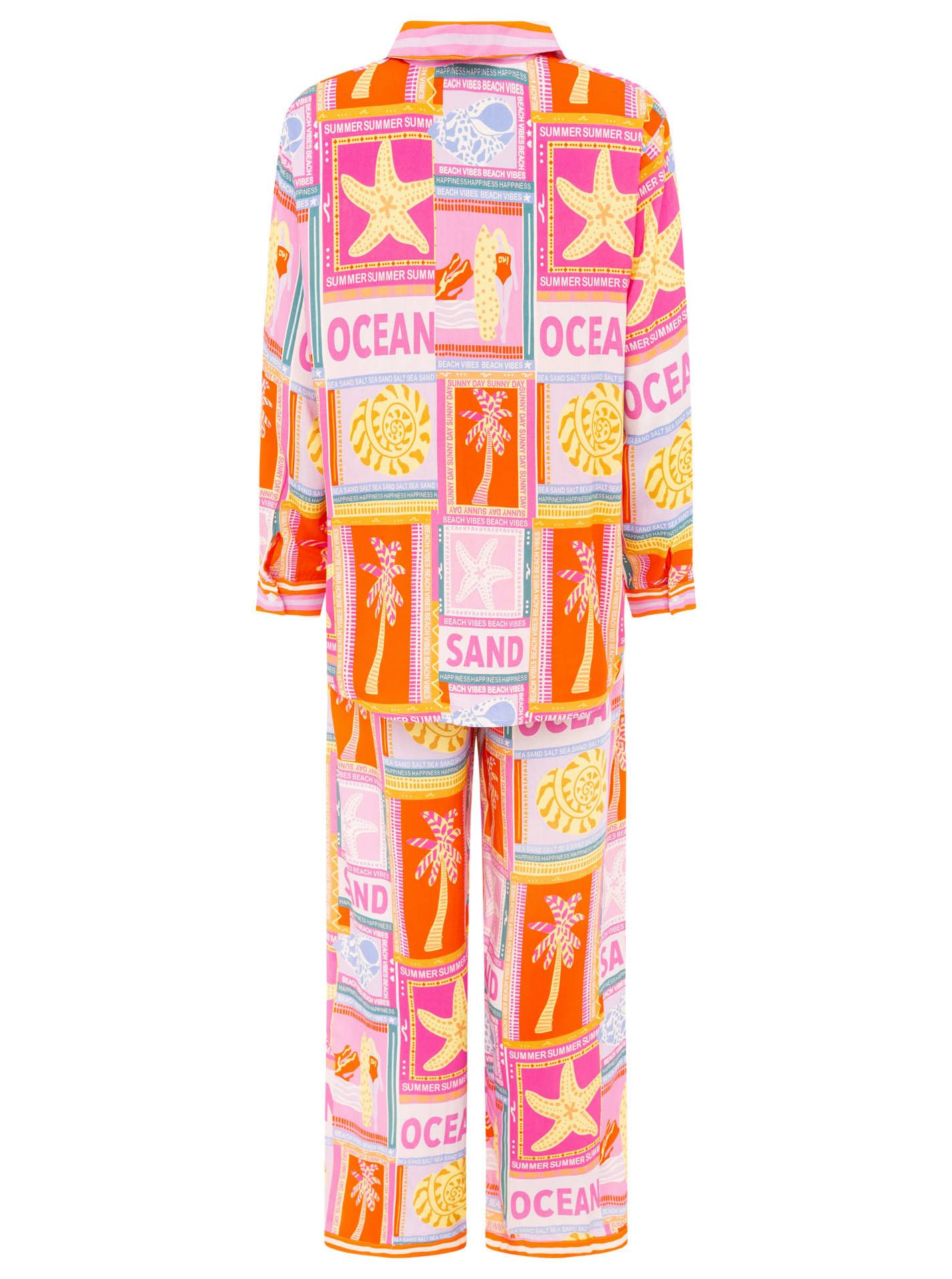 Zwillingsherz Shirtbluse "Beach Vibes" Farbenfrohes Set günstig online kaufen