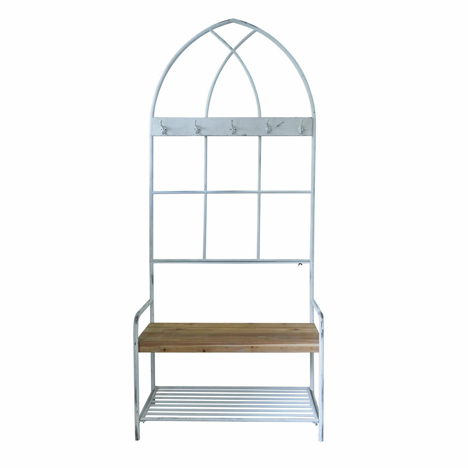 Mirabeau Garderobe Garderobe Oliviette antikweiß/braun
