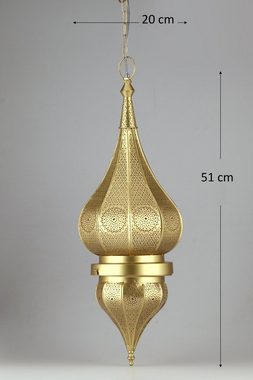 Marrakesch Orient & Mediterran Interior Deckenleuchte Orientalische Lampe Pendelleuchte Fayna 55cm, ohne Leuchtmittel, Handarbeit