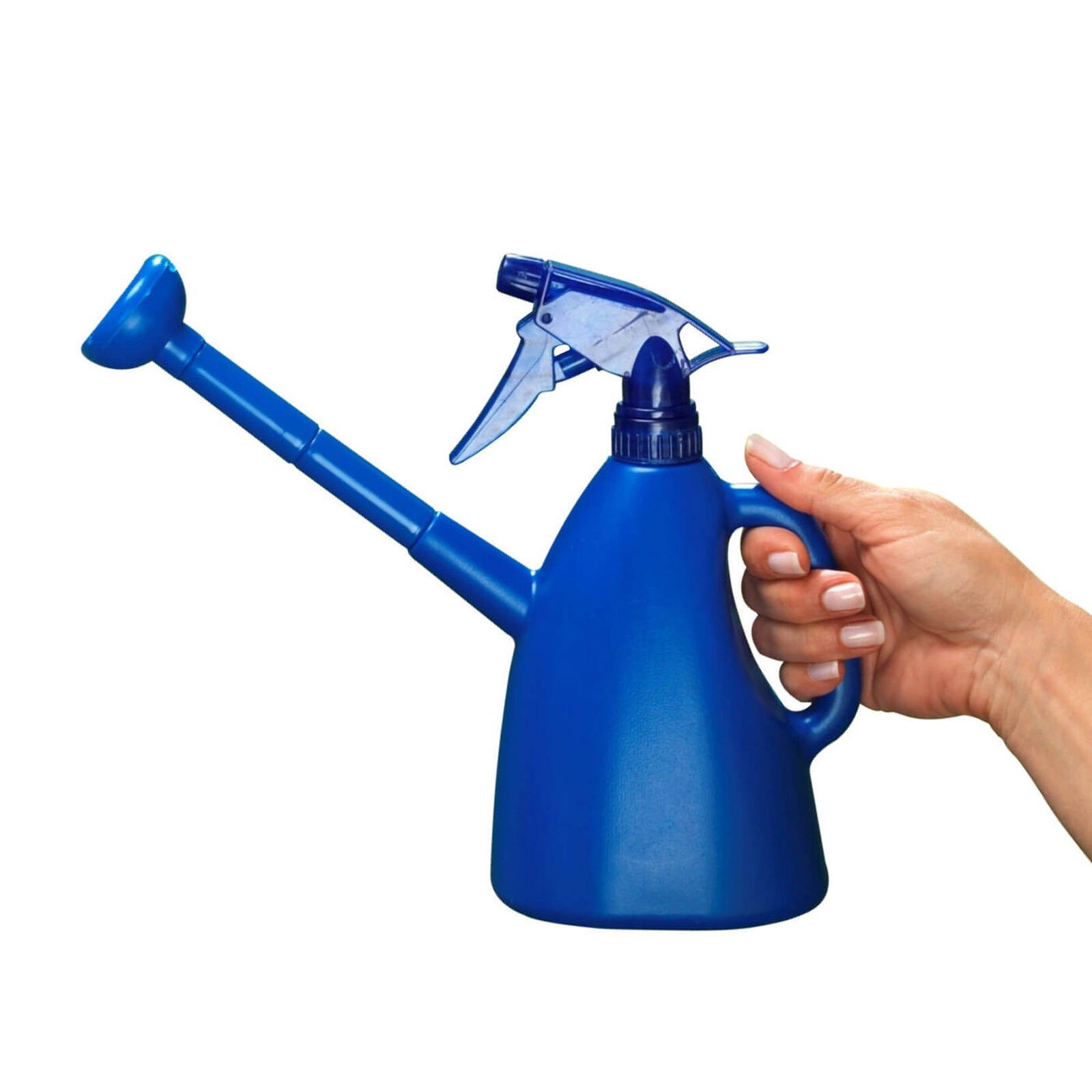 WENKO Gießkanne 2in1 Giesskanne und Pflanzensprüher Blumengießkanne Sprühflasche (1-tlg), 800ml Inkl. Brausekopf und 2 Sprühkopf-Verlängerungen