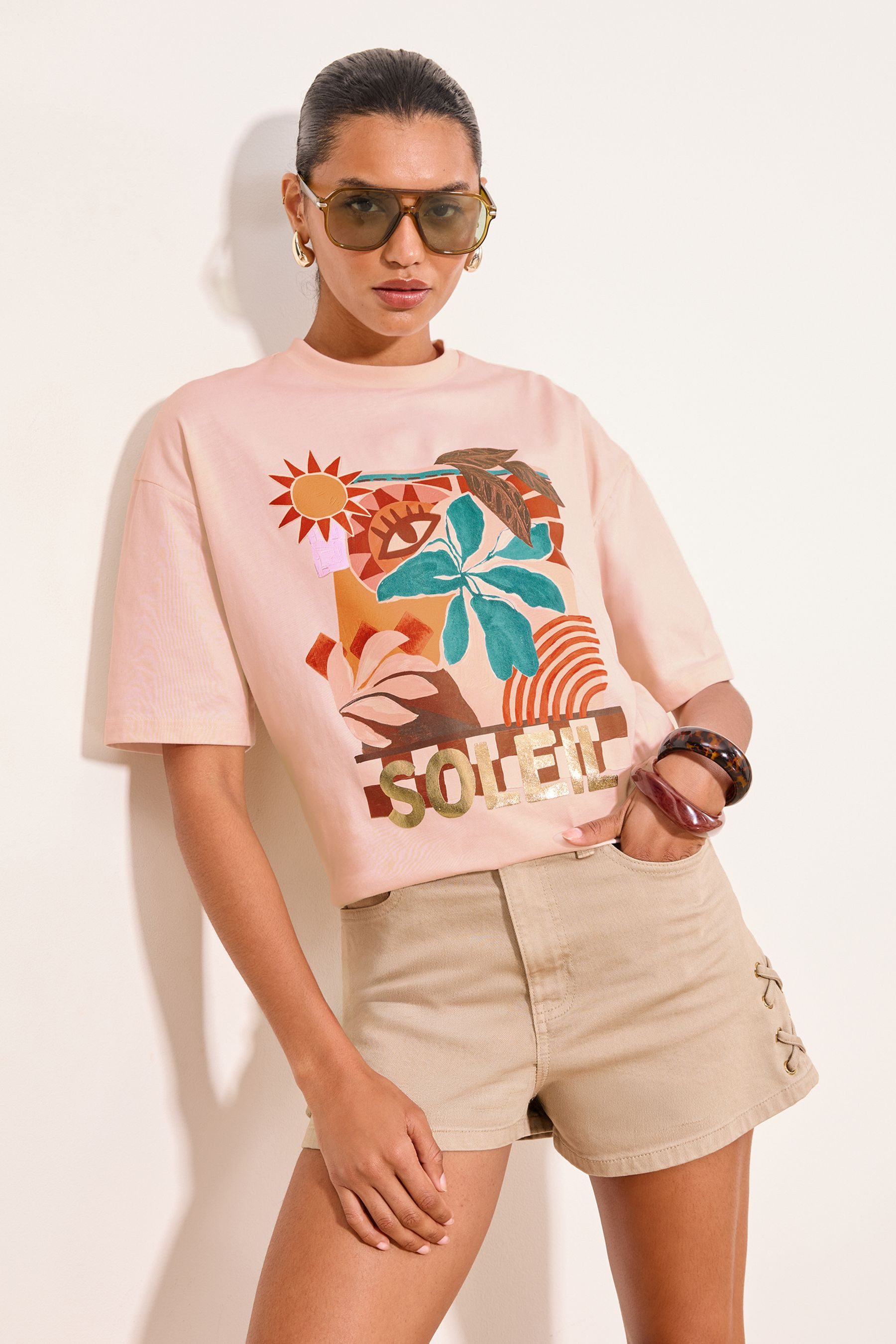 LIPSY T-Shirt Lipsy Oversized Fit T-Shirt, Regular (1-tlg)