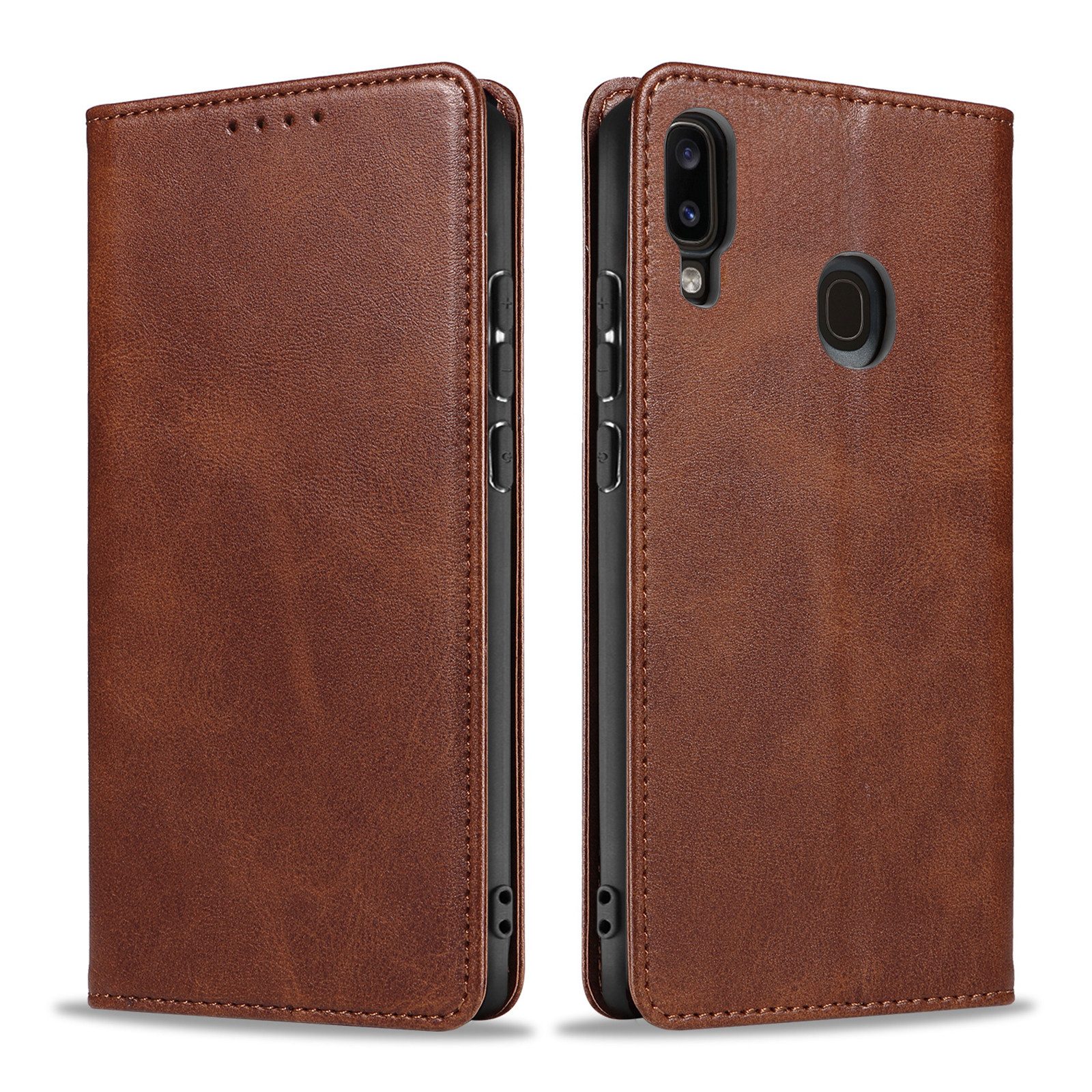 Tec-Expert Handyhülle Tasche Hülle für Samsung Galaxy A40 5.9 Zoll, 5.9", Cover Klapphülle Case mit Kartenfach Fliphülle aufstellbar