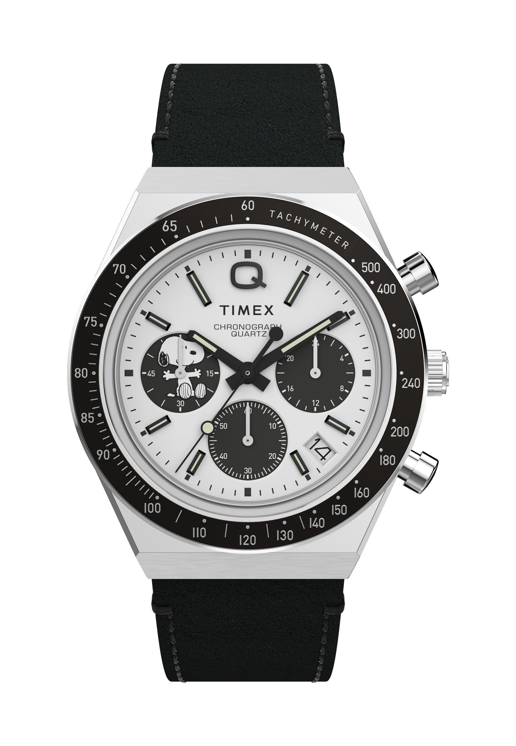 Timex Quarzuhr Q Timex Chronograph x Peanuts Snoopy, (1-tlg), Quarz-Chronographenuhr