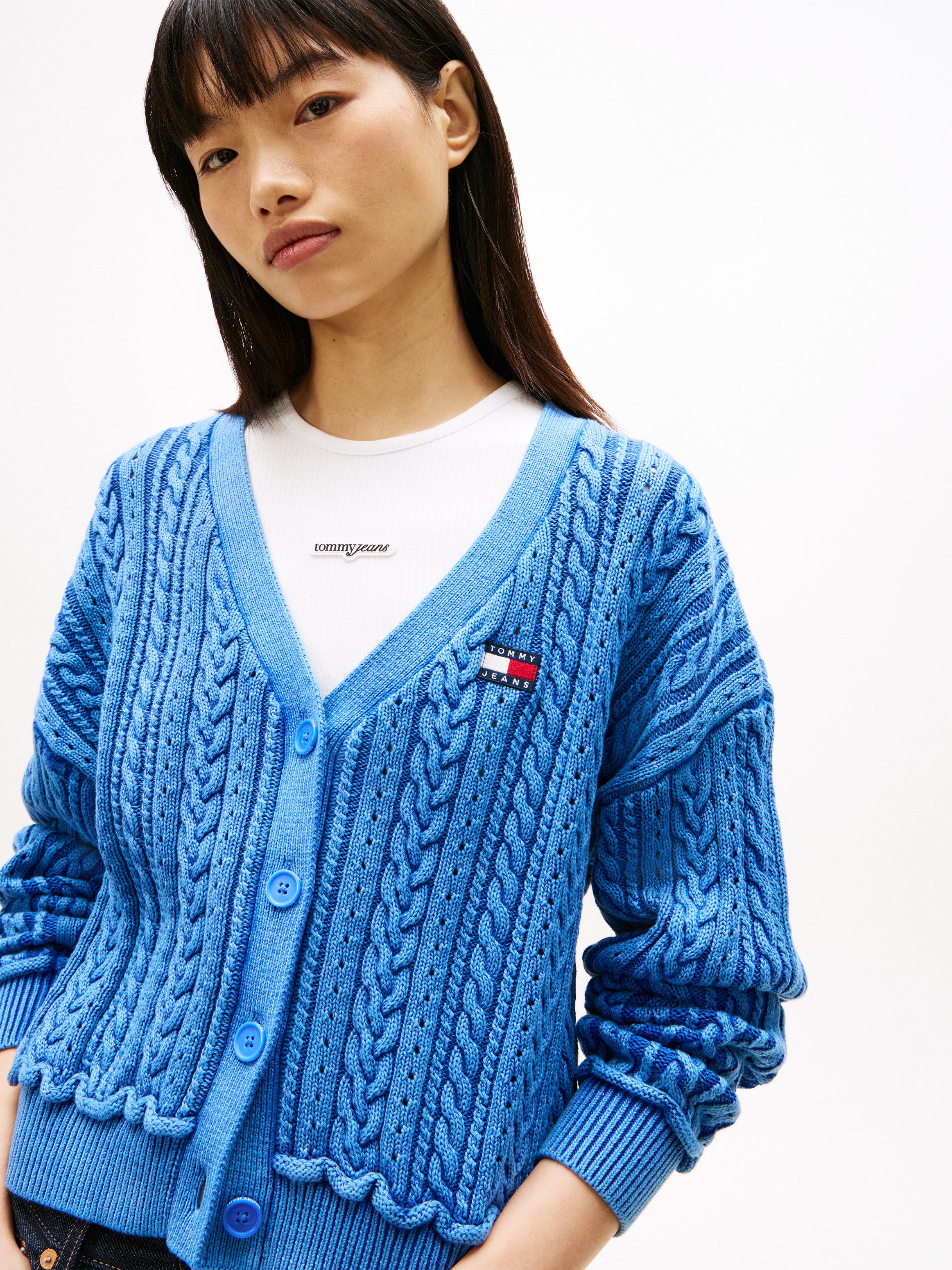 Tommy Jeans Strickjacke TJW BOXY GMD CARDIGAN