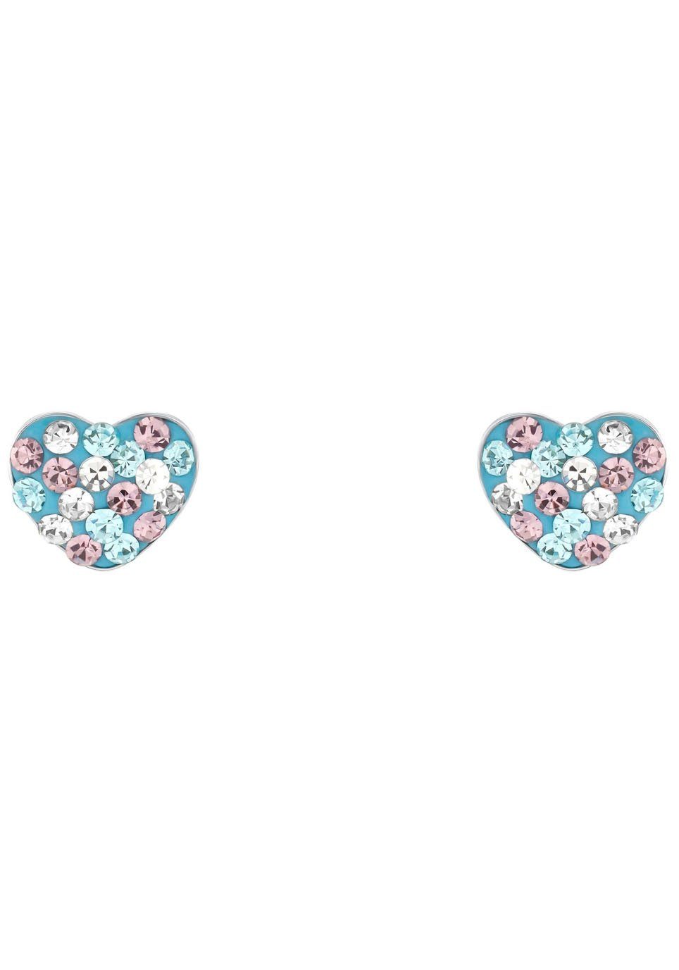 Prinzessin Lillifee Paar Ohrstecker Herz, mit Preciosa Crystal