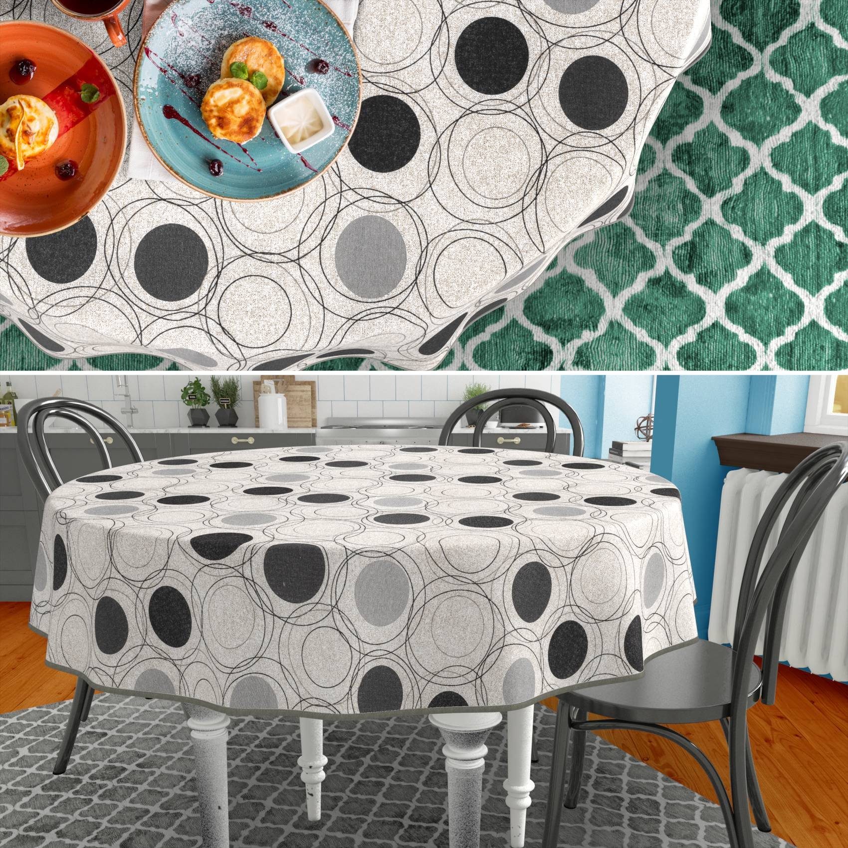 ANRO Tischdecke aus Textil mit klassischem günstig online kaufen